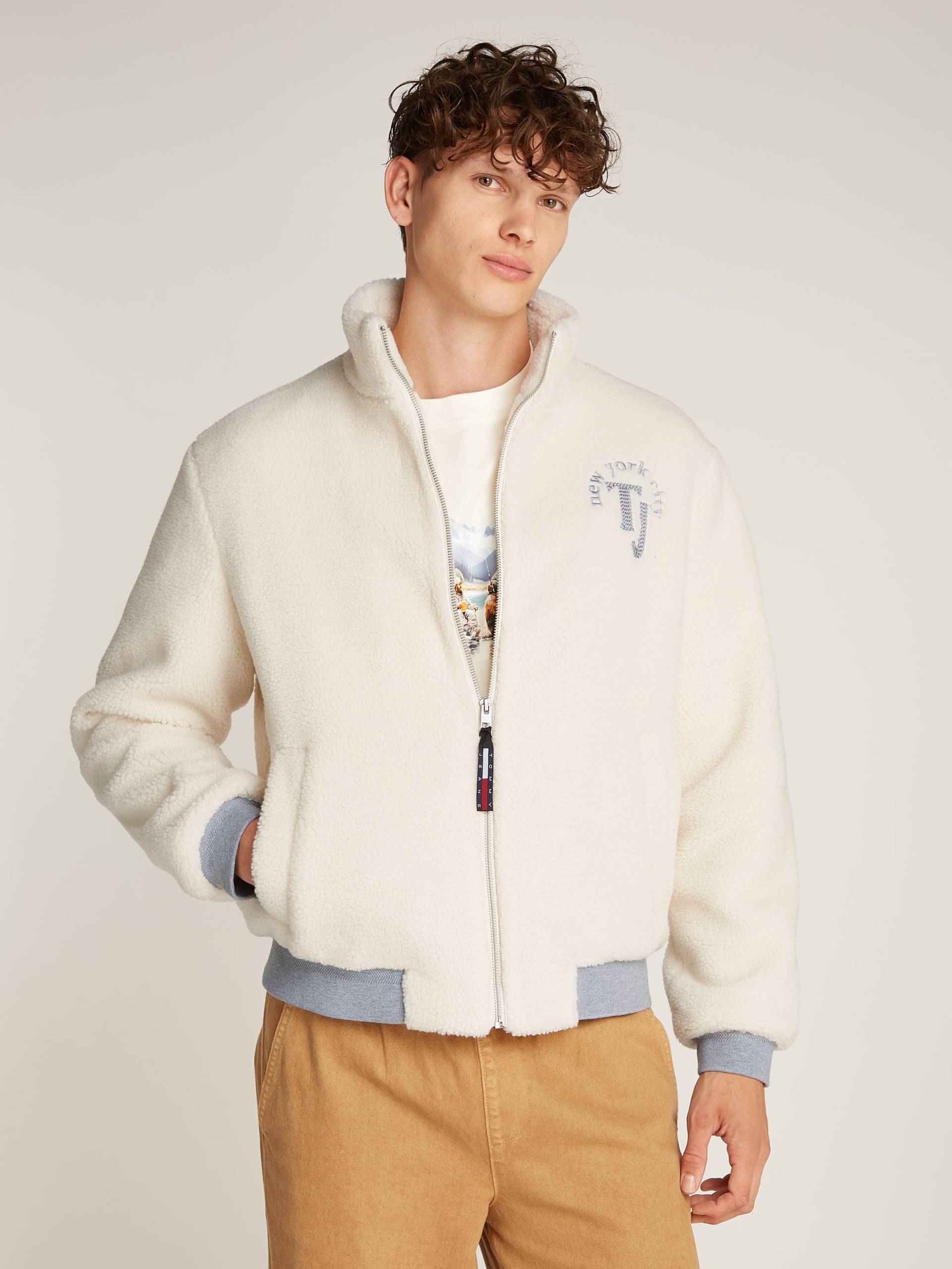 Tommy Jeans Bomberjacke »TJ TEDDY BOMBER«, mit grossem Logo am Rücken von TOMMY JEANS