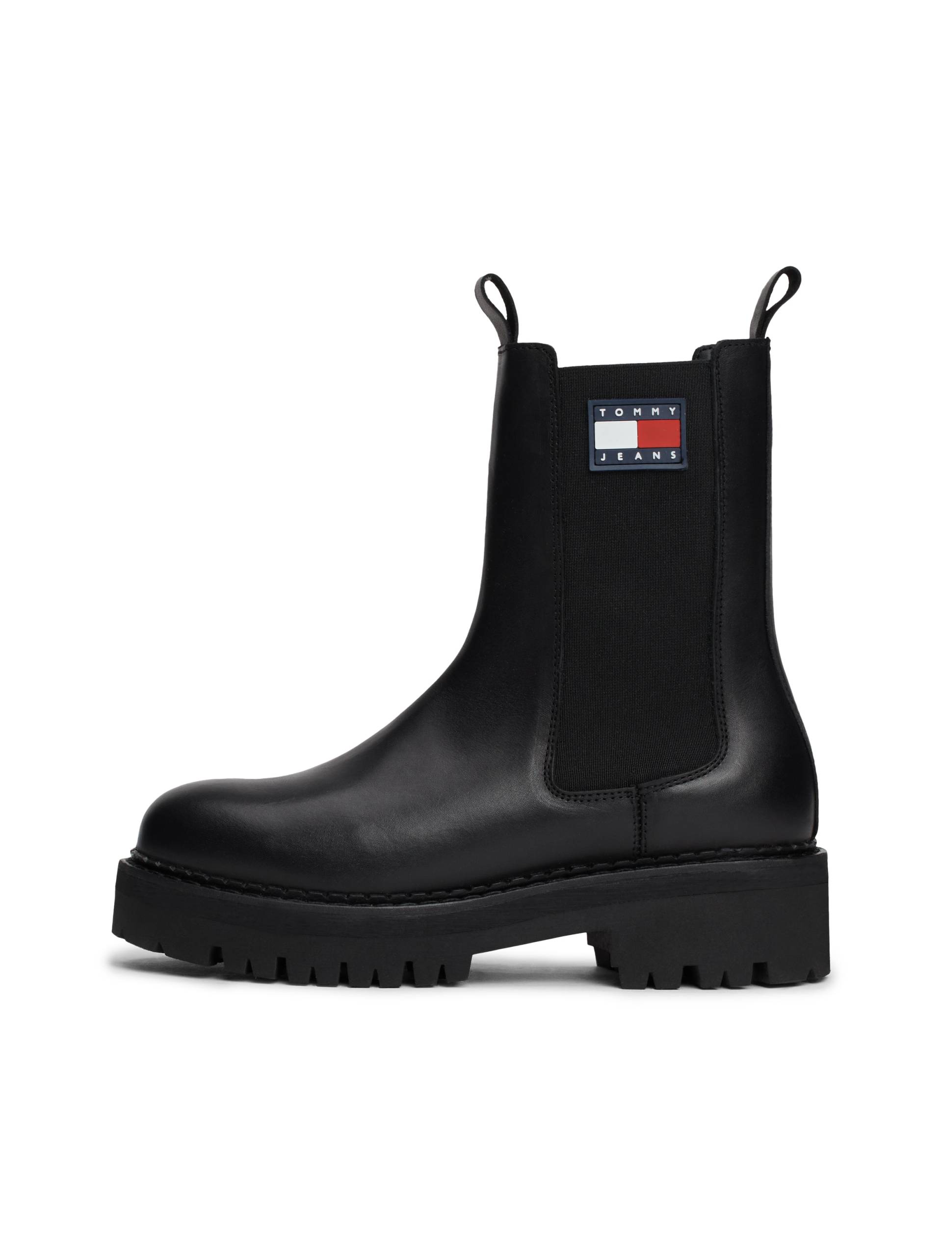 Tommy Jeans Chelseaboots »TJW URBAN CHELSEA«, Blockabsatz, Stiefelette, Schlupfschuh mit Stretcheinsatz von TOMMY JEANS