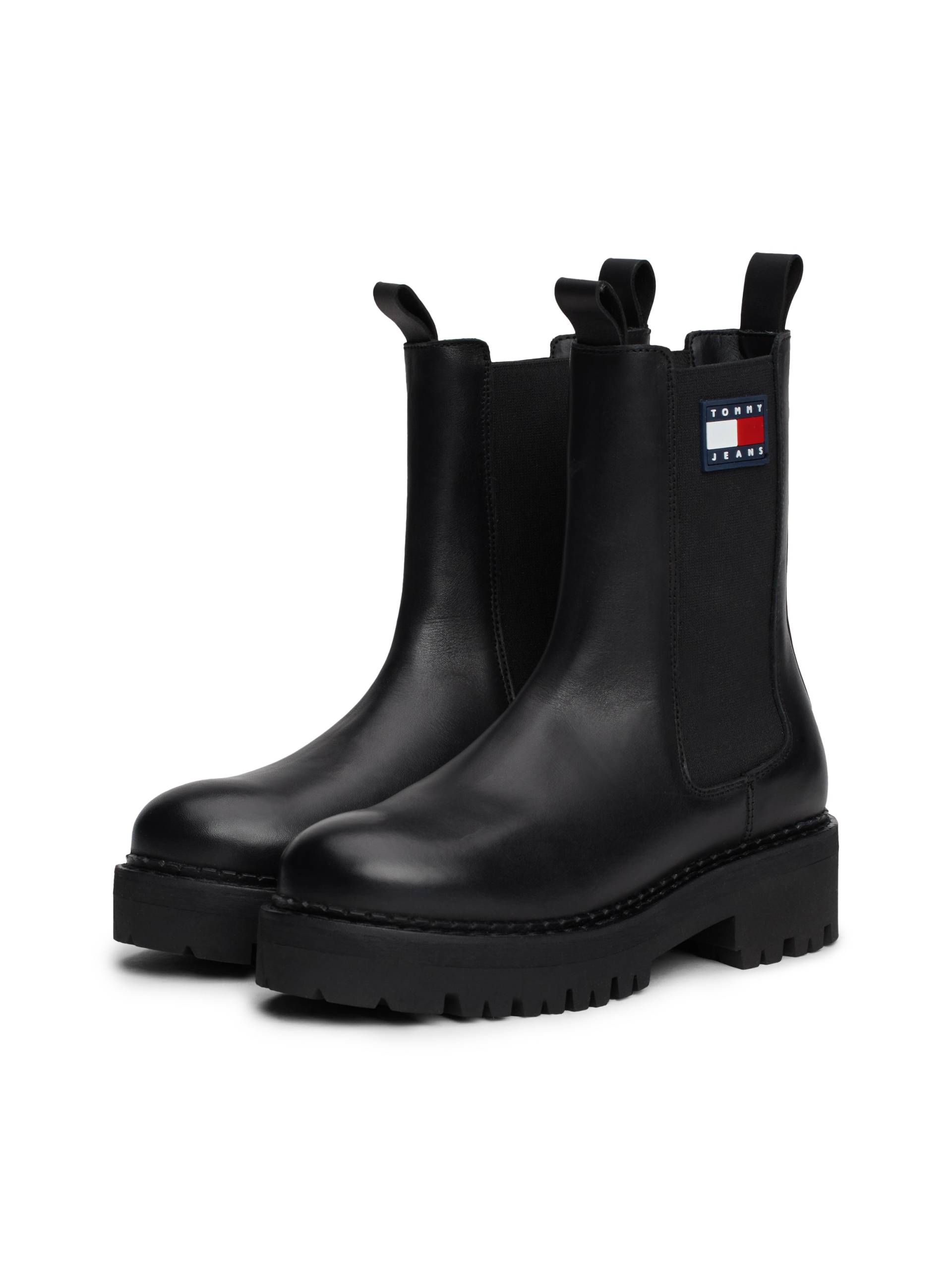 Tommy Jeans Chelseaboots »TJW URBAN CHELSEA«, Blockabsatz, Stiefelette, Schlupfschuh mit Stretcheinsatz von TOMMY JEANS