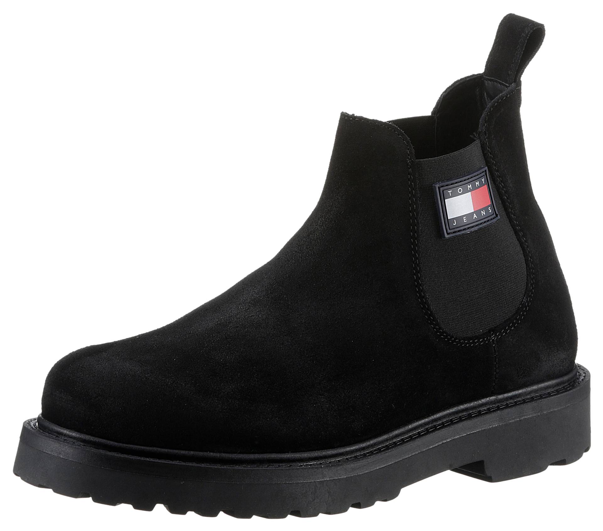 Tommy Jeans Chelseaboots »TOMMY JEANS SUEDE BOOT«, mit praktischer Anziehlasche von TOMMY JEANS