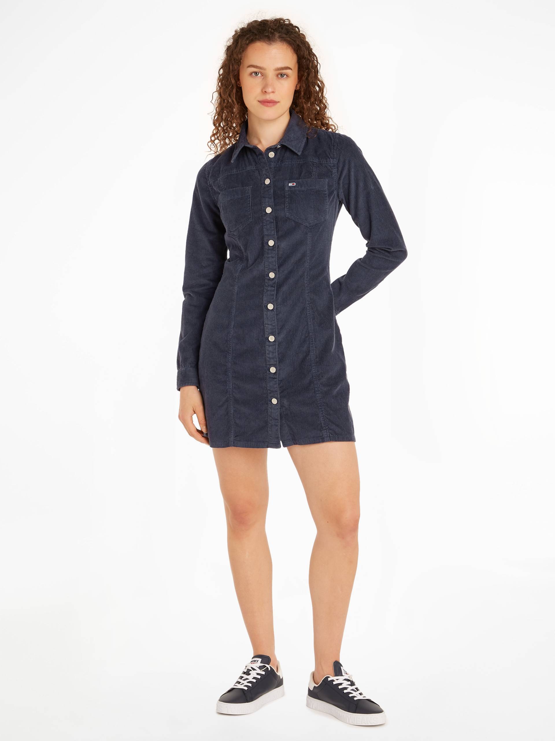 Tommy Jeans Cordkleid »TJW SLIM LS WASHED CORD DRESS«, in modischem Cordmaterial von TOMMY JEANS