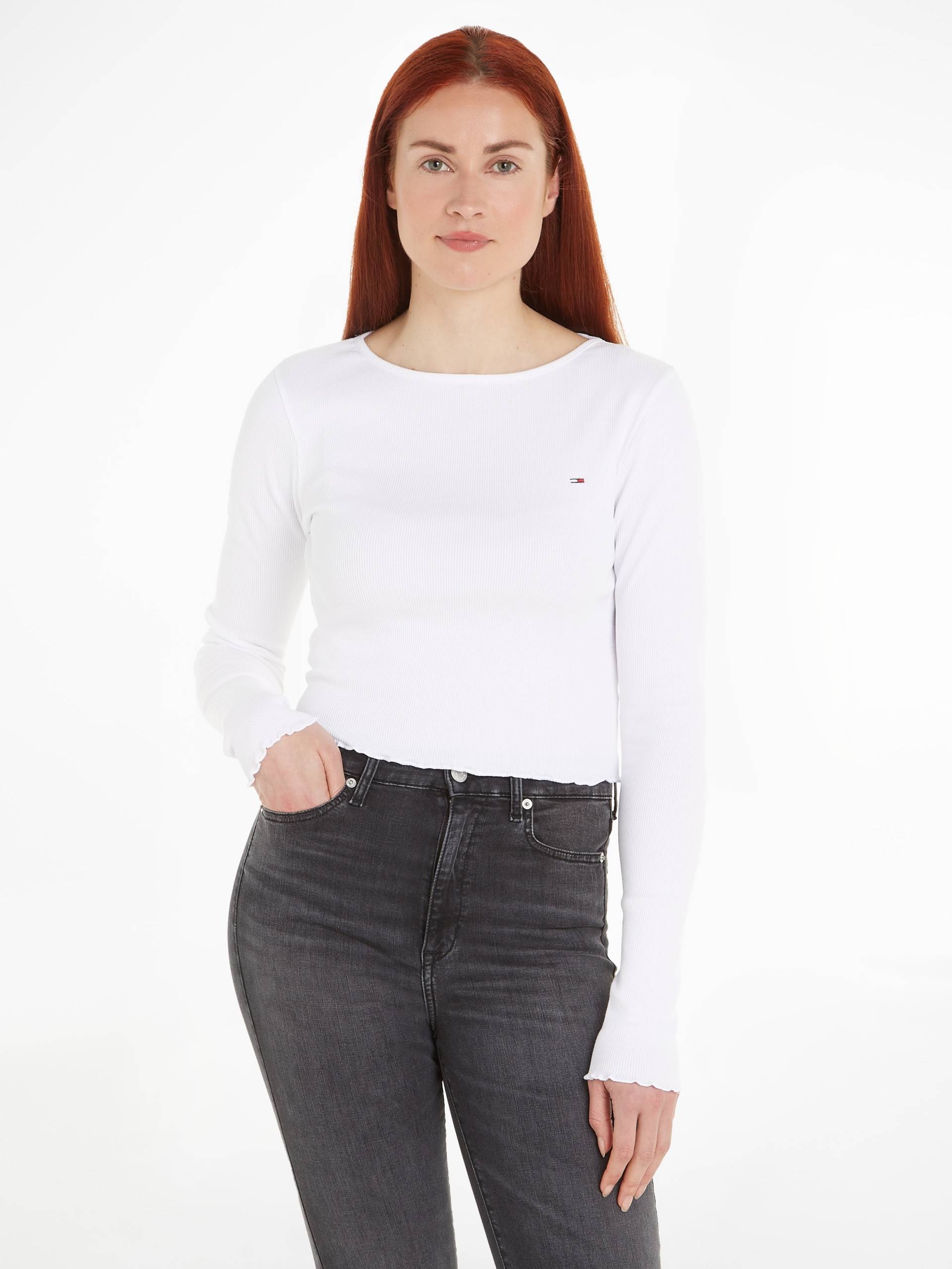 Tommy Jeans Crop-Top, mit Logo-Prägung an der Brust von TOMMY JEANS