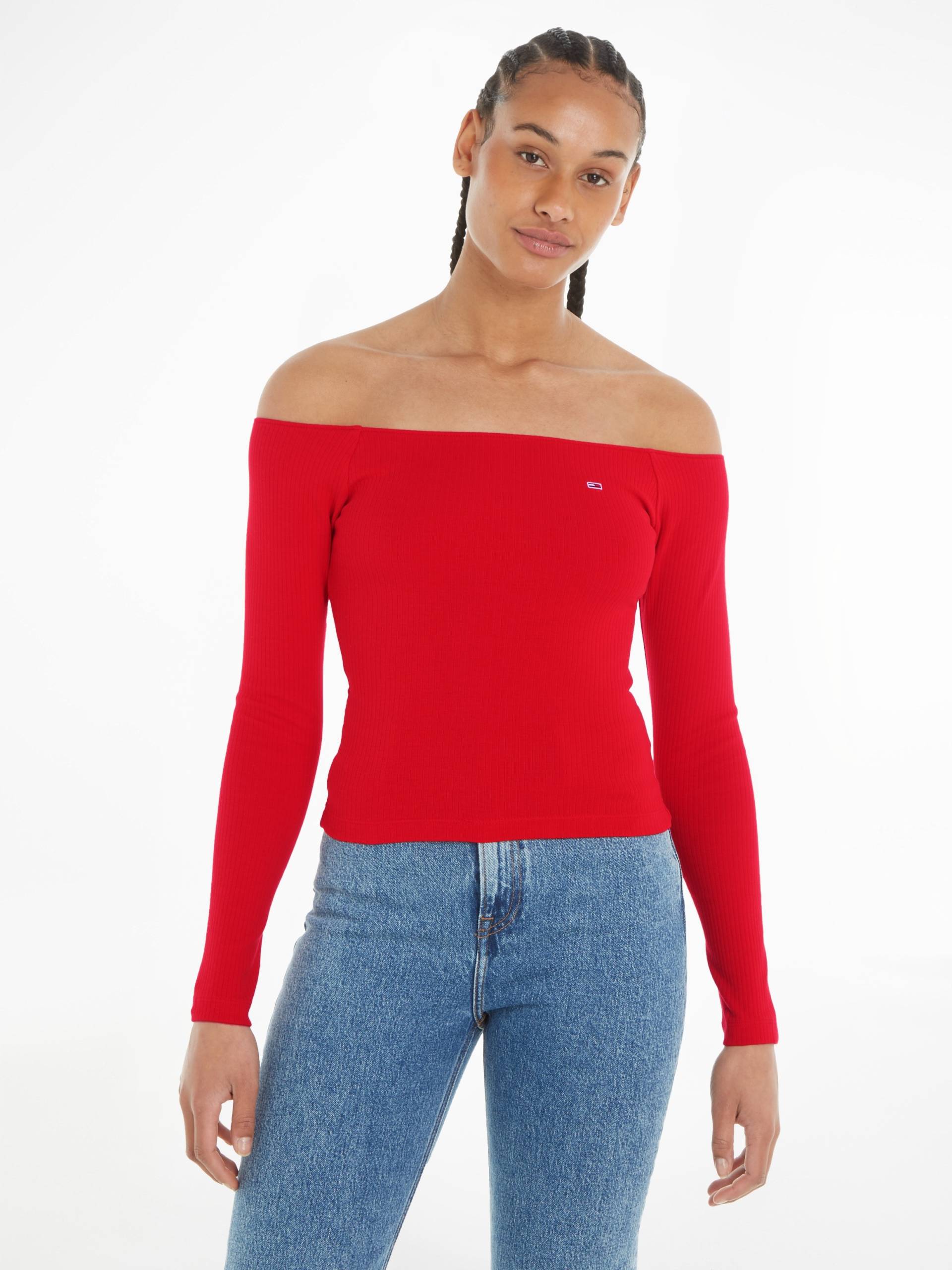 Tommy Jeans Crop-Top, mit Tommy Jeans Markenlabel von TOMMY JEANS