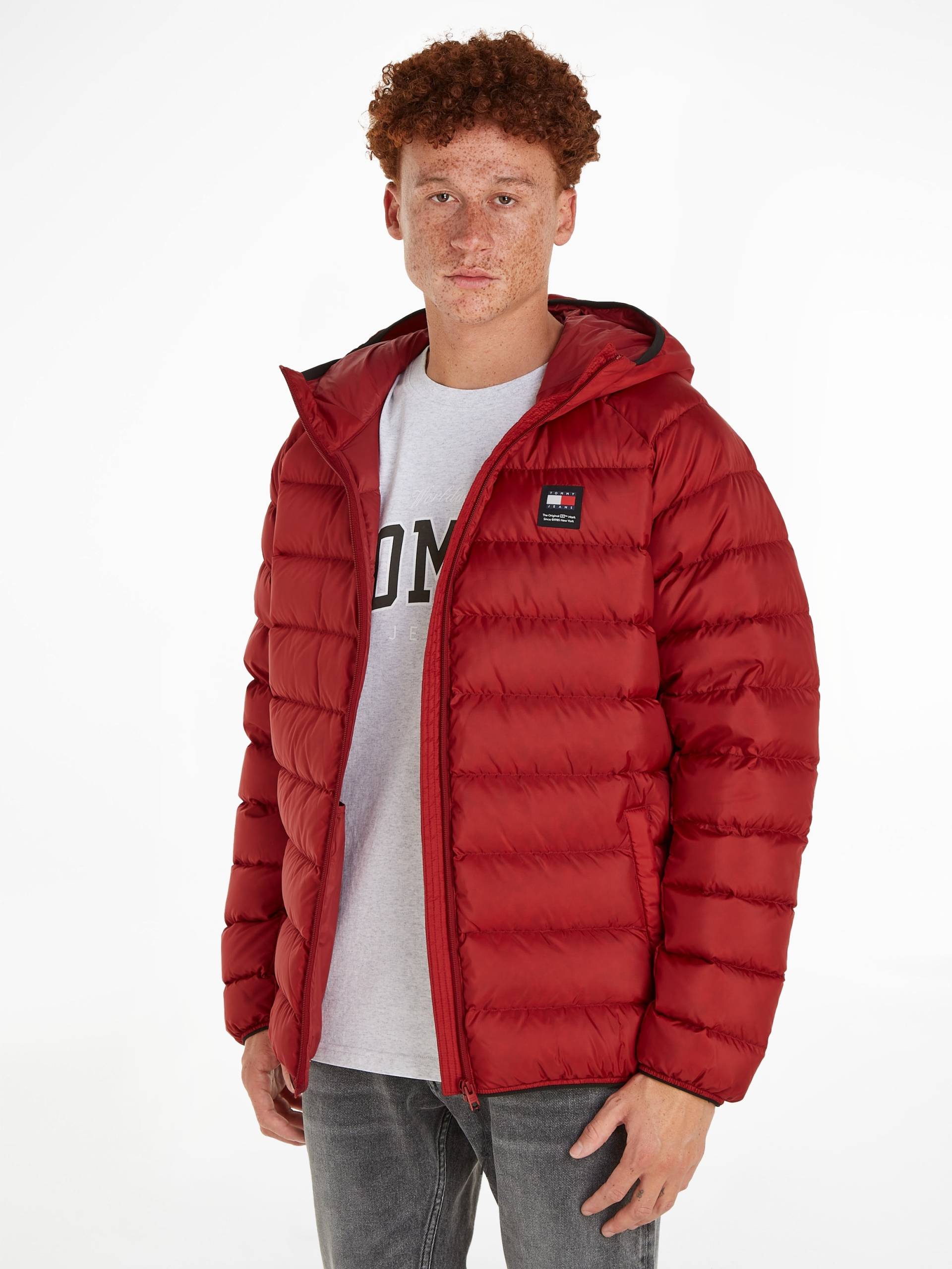 Tommy Jeans Daunenjacke »TJM HOODED LT DOWN JACKET EXT«, mit Kapuze, mit Kapuze und integriertem Stehkragen von TOMMY JEANS