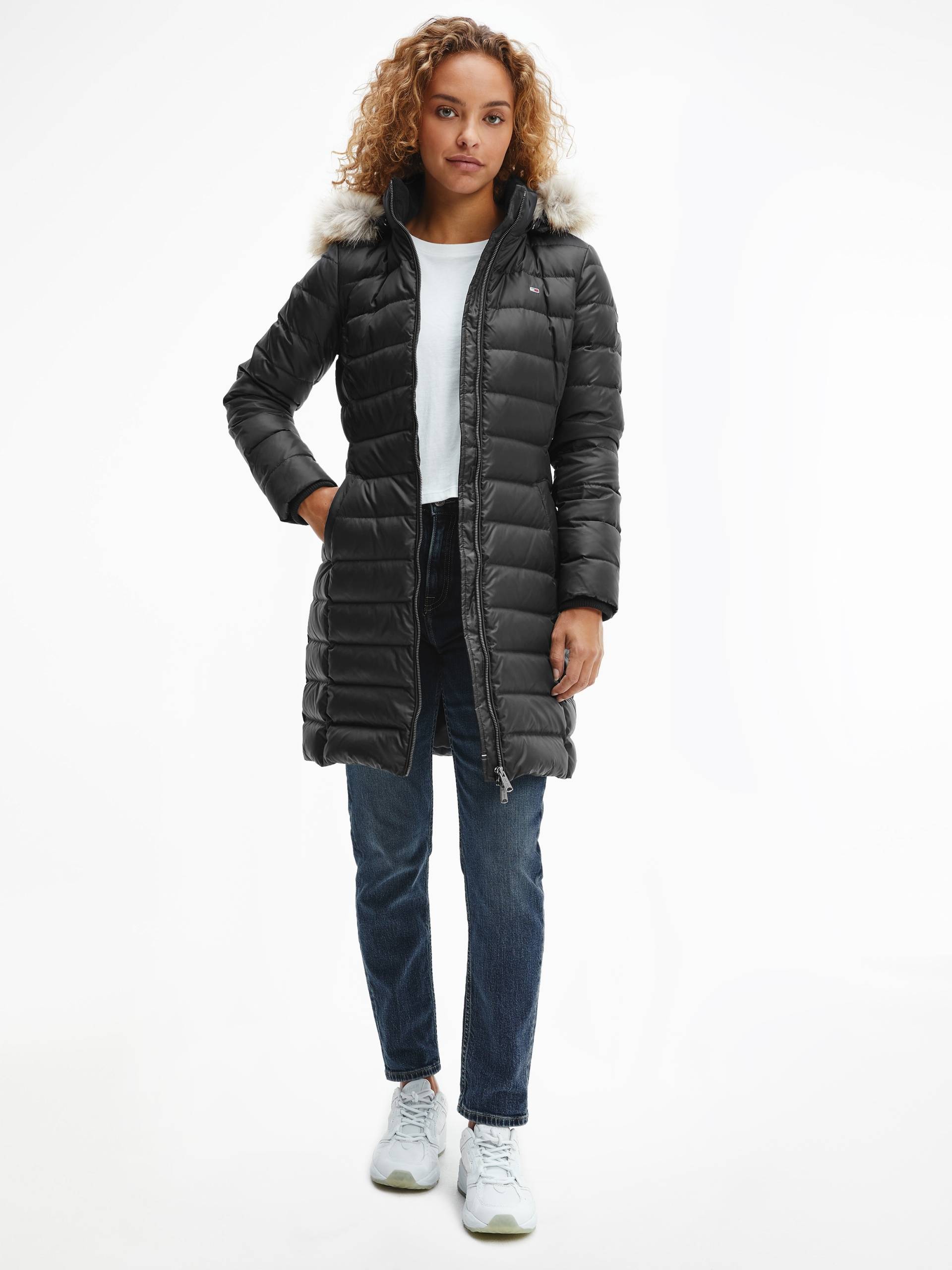 Tommy Jeans Daunenmantel »TJW ESSENTIAL HOODED DOWN COAT«, mit abnehmbarem Fellimitat an der Kapuze von TOMMY JEANS