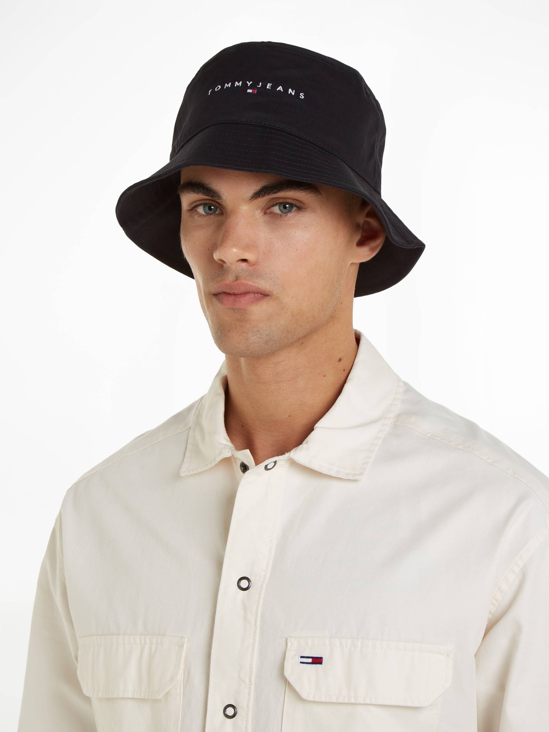 Tommy Jeans Fischerhut »TJM LINEAR LOGO BUCKET HAT«, mit gesticktem Logoschriftzug von TOMMY JEANS