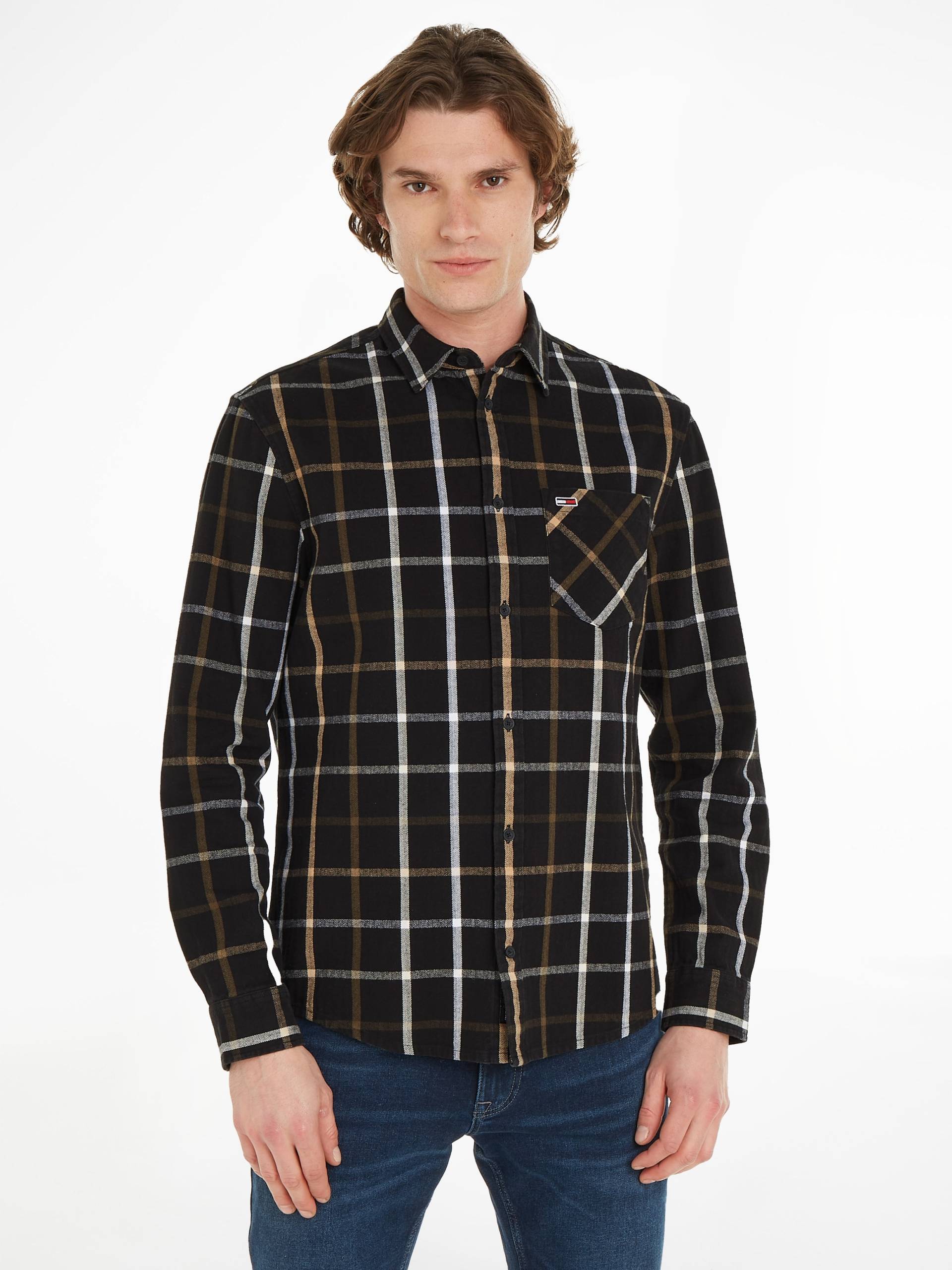 Tommy Jeans Flanellhemd »TJM REG CHECK FLANNEL SHIRT«, mit Brusttasche von TOMMY JEANS