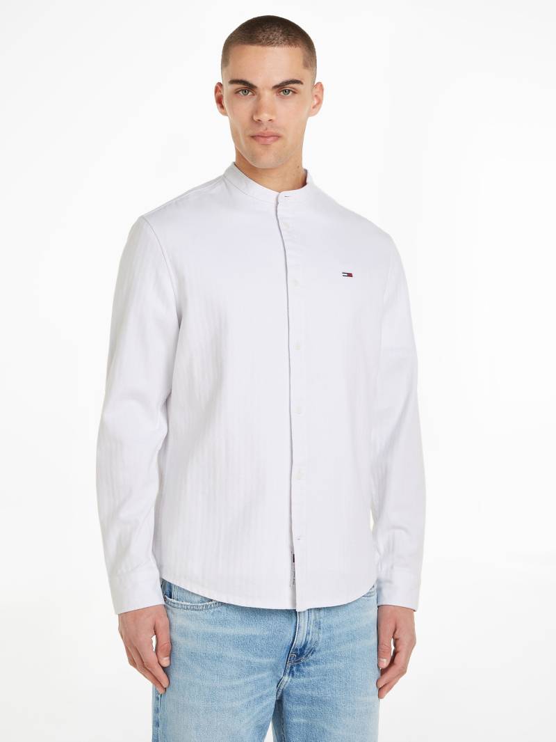 Tommy Jeans Flanellhemd »TJM REG MAO FLANNEL SHIRT«, mit kurzem Stehkragen von TOMMY JEANS