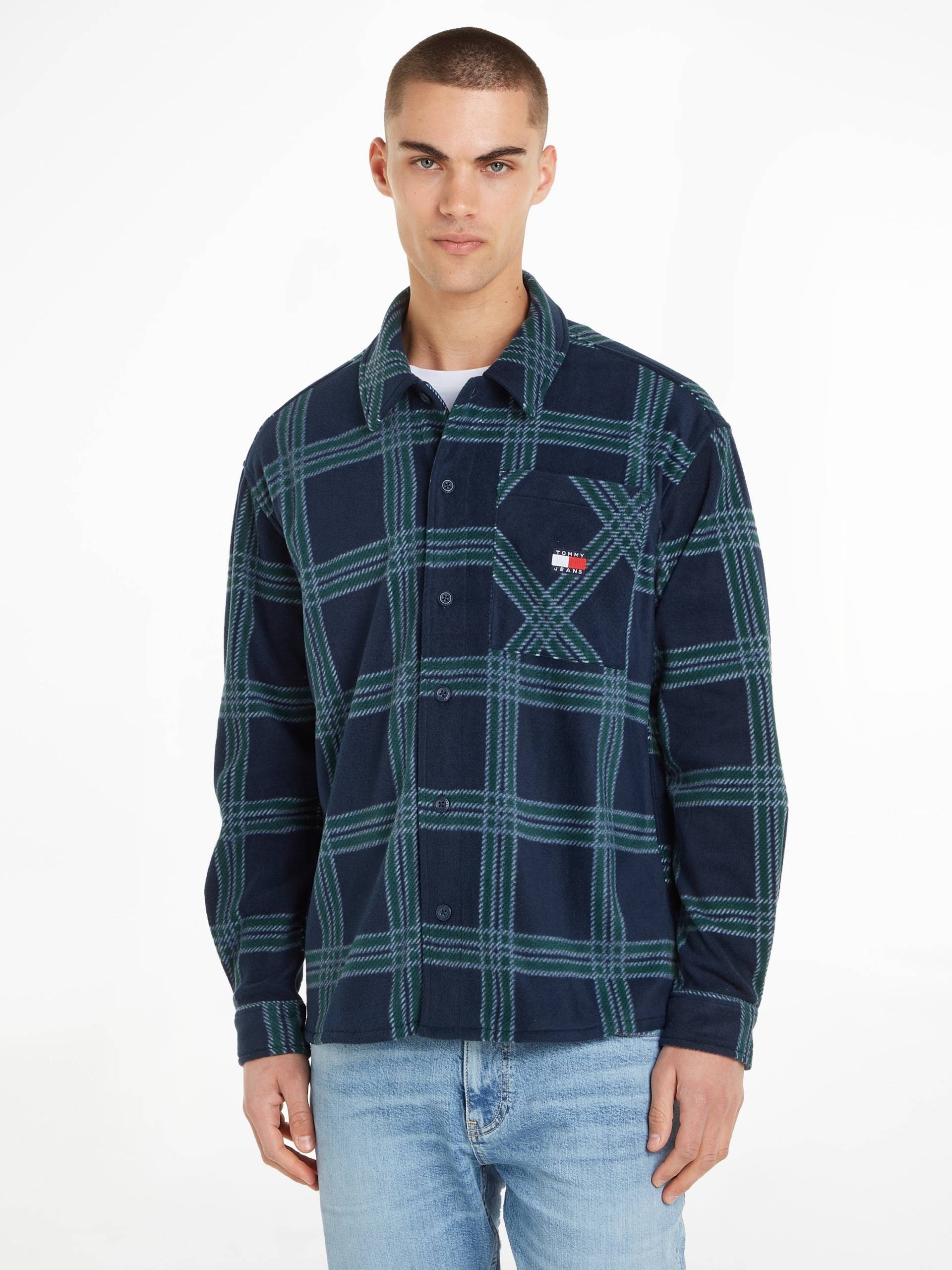 Tommy Jeans Fleecehemd »TJM CHECK POLAR FLEECE OVERSHIRT«, mit Karomuster von TOMMY JEANS