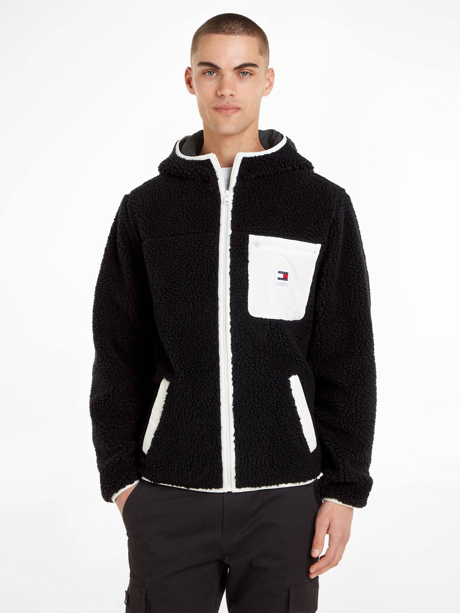 Tommy Jeans Fleecejacke »TJM REG TEDDY ZIP TRU EXT«, mit Kapuze von TOMMY JEANS