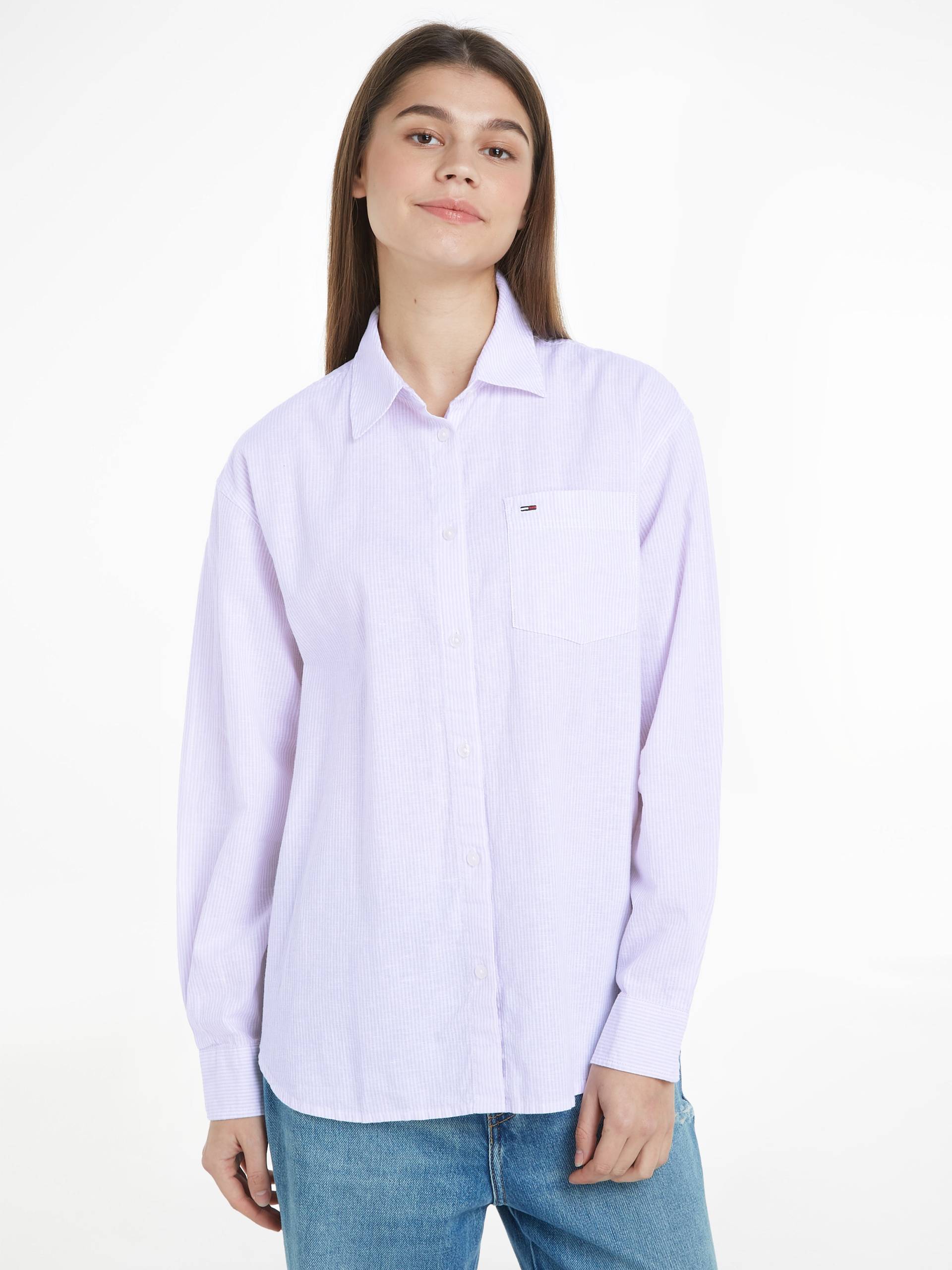 Tommy Jeans Hemdbluse »TJW BOXY STRIPE LINEN SHIRT«, im modischem Streifen von TOMMY JEANS