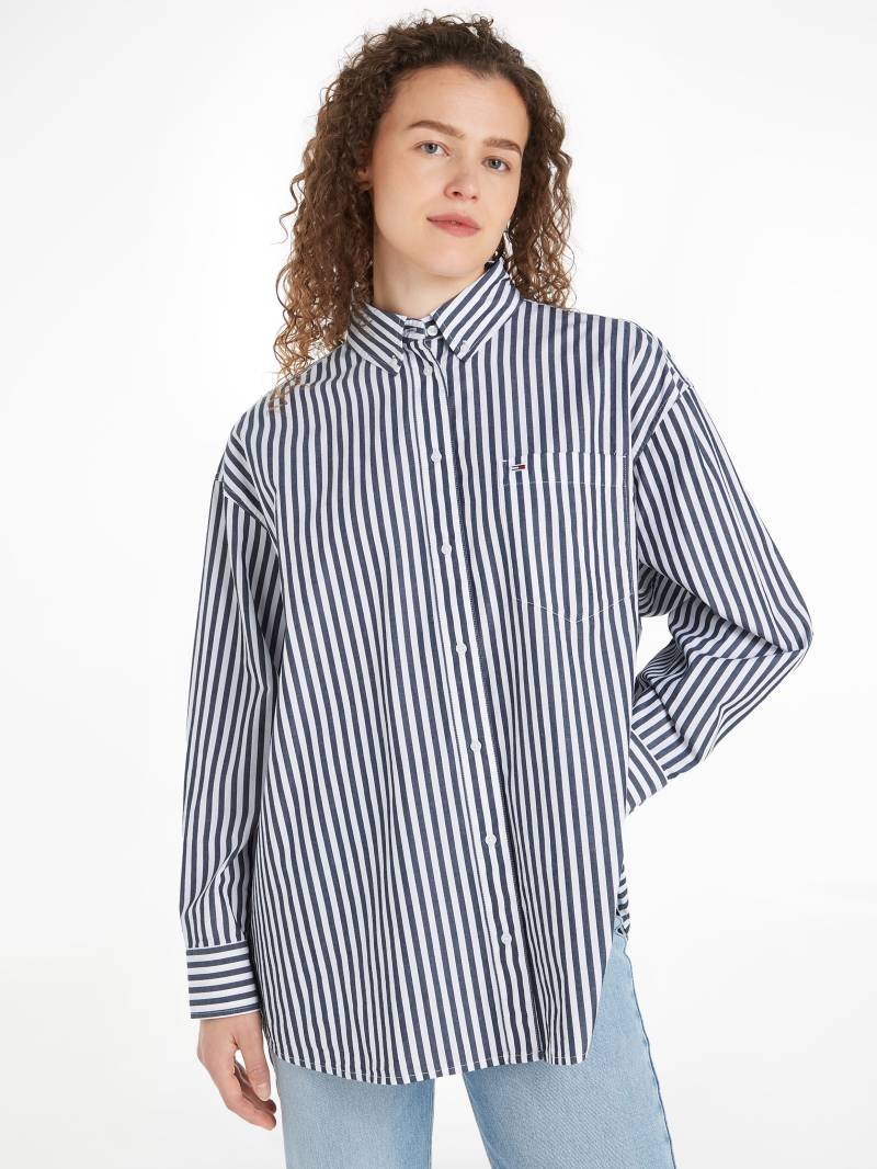 Tommy Jeans Hemdbluse »TJW OVS PINSTRIPE SHIRT«, in modischem Nadelstreifen von TOMMY JEANS