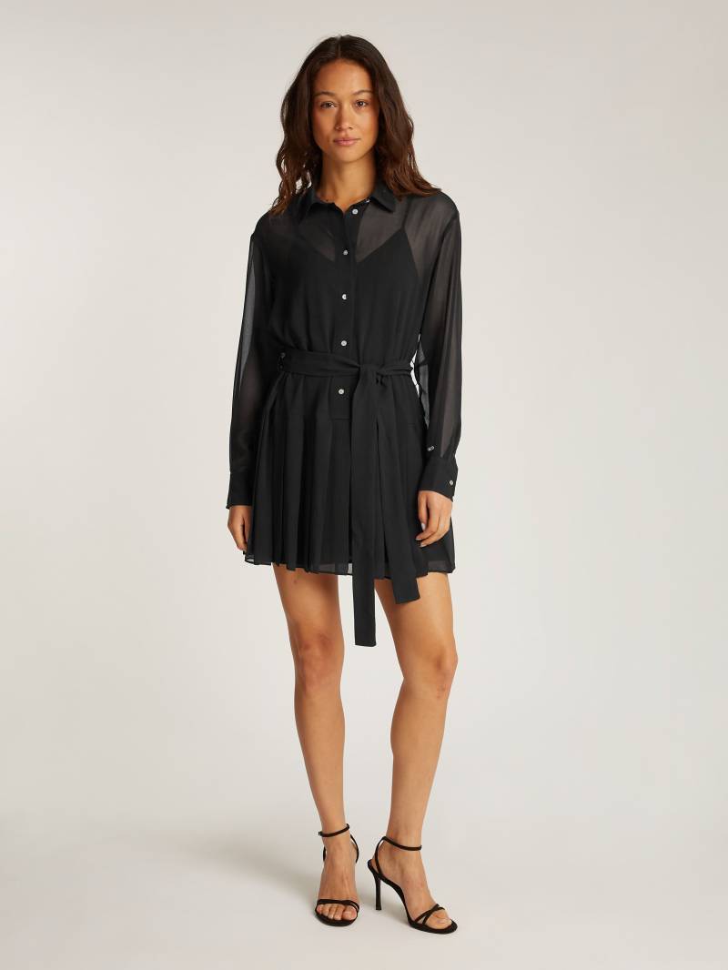 Tommy Jeans Hemdblusenkleid »TJW STAR MINI SHIRT DRESS EXT«, im transparenten Look von TOMMY JEANS