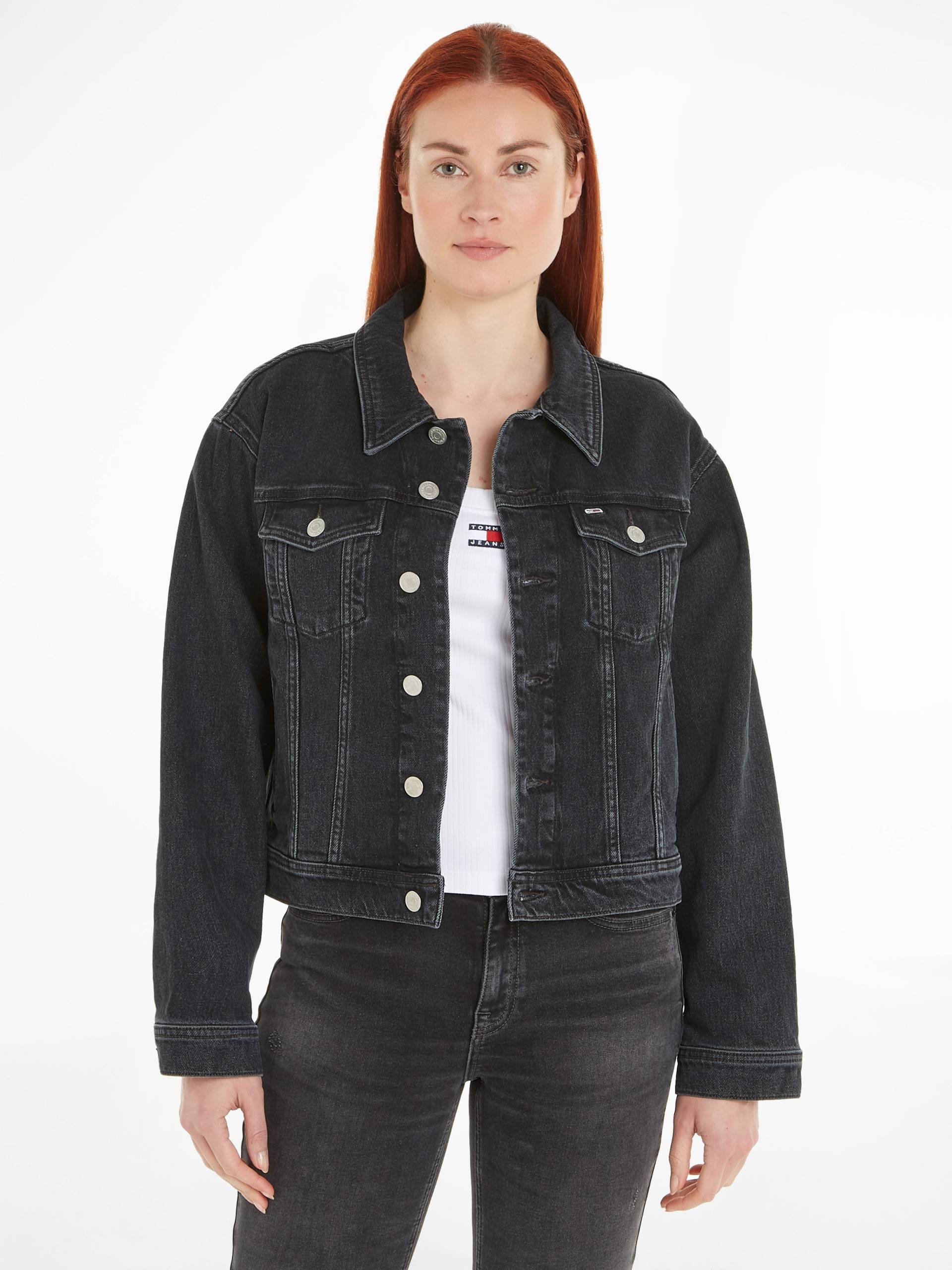 Tommy Jeans Jeansjacke »MOM CLS JACKET CG4181«, mit Logpatch von TOMMY JEANS