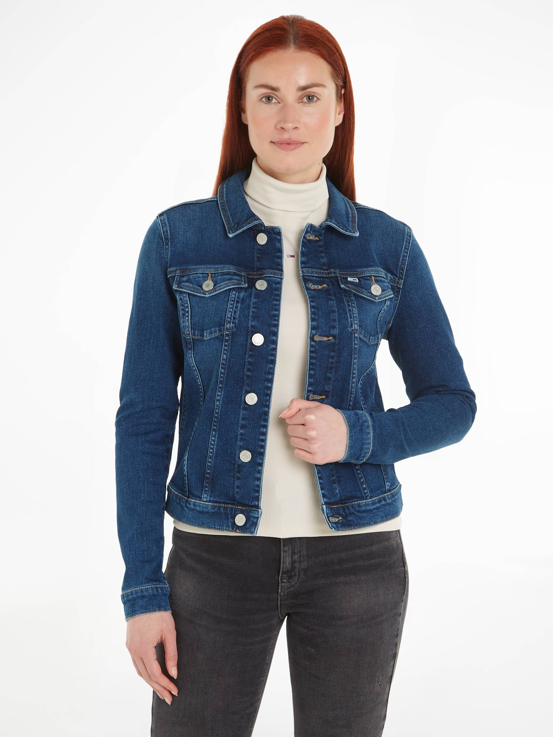 Tommy Jeans Jeansjacke »VIVIANNE SKN JACKET AH5150«, mit Logostickerei von TOMMY JEANS