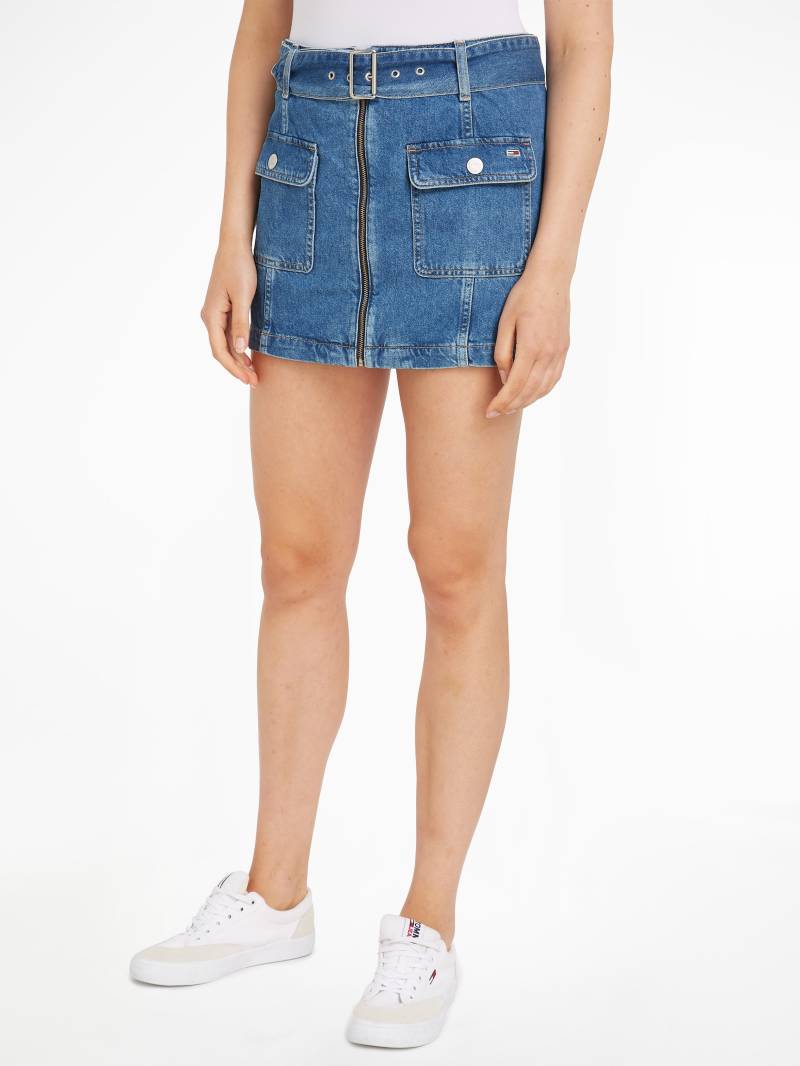 Tommy Jeans Jeansrock »BELTED ZIPPER SKIRT BH7036«, Webrock mit Gürtel aus Denim von TOMMY JEANS