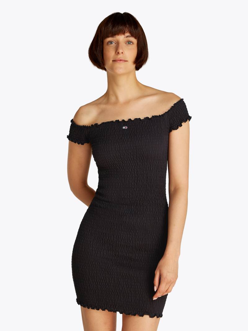 Tommy Jeans Jerseykleid »TJW SMOCK BODYCON DRESS«, in Smok-Optik von TOMMY JEANS
