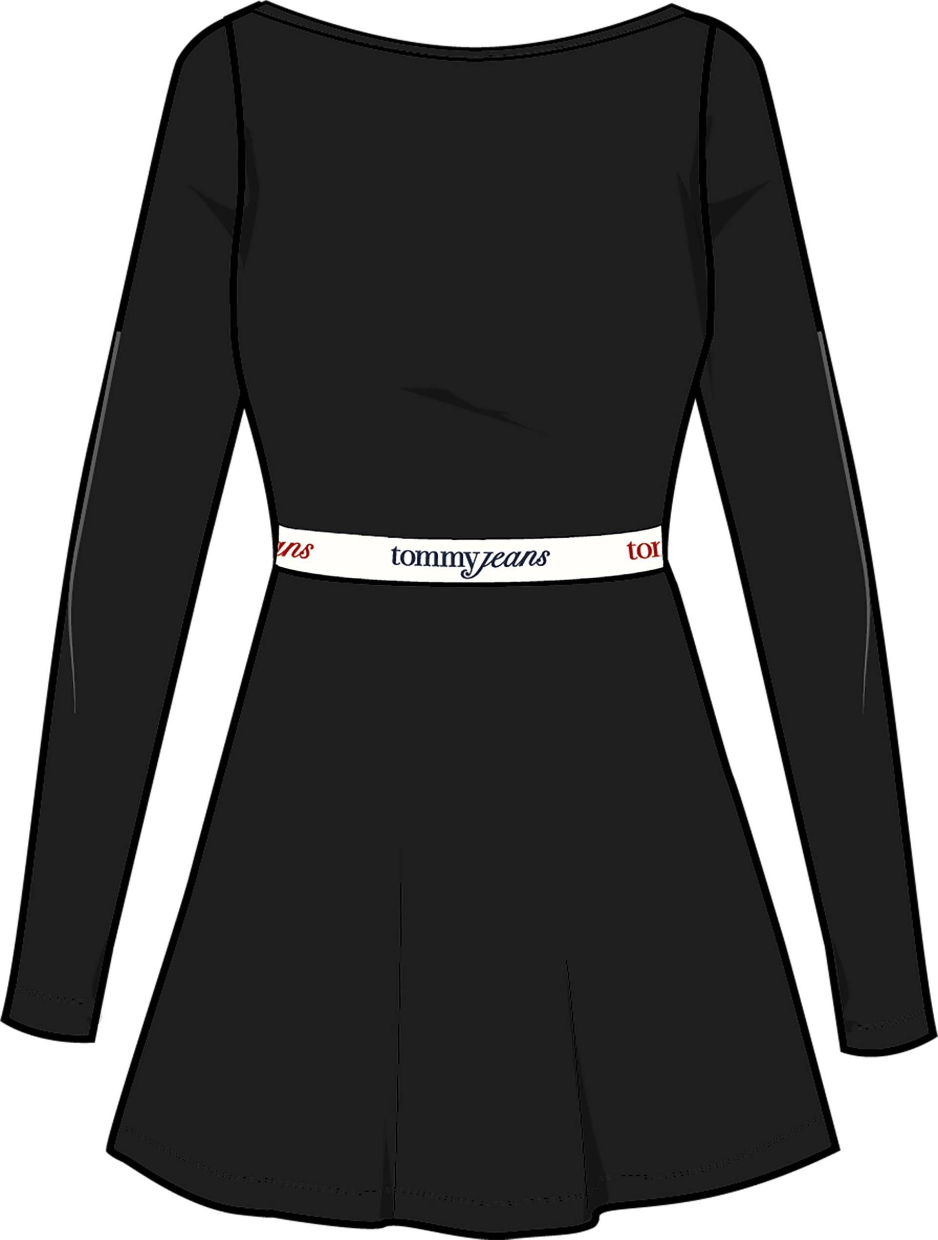 Tommy Jeans Jerseykleid »TJW TAPE FIT FLARE DRESS EXT«, mit Logo-Elastikbund Tommy Jeans Jerseykleid »TJW TAPE FIT FLARE DRESS EXT«, mit Logo-Elastikbund von TOMMY JEANS