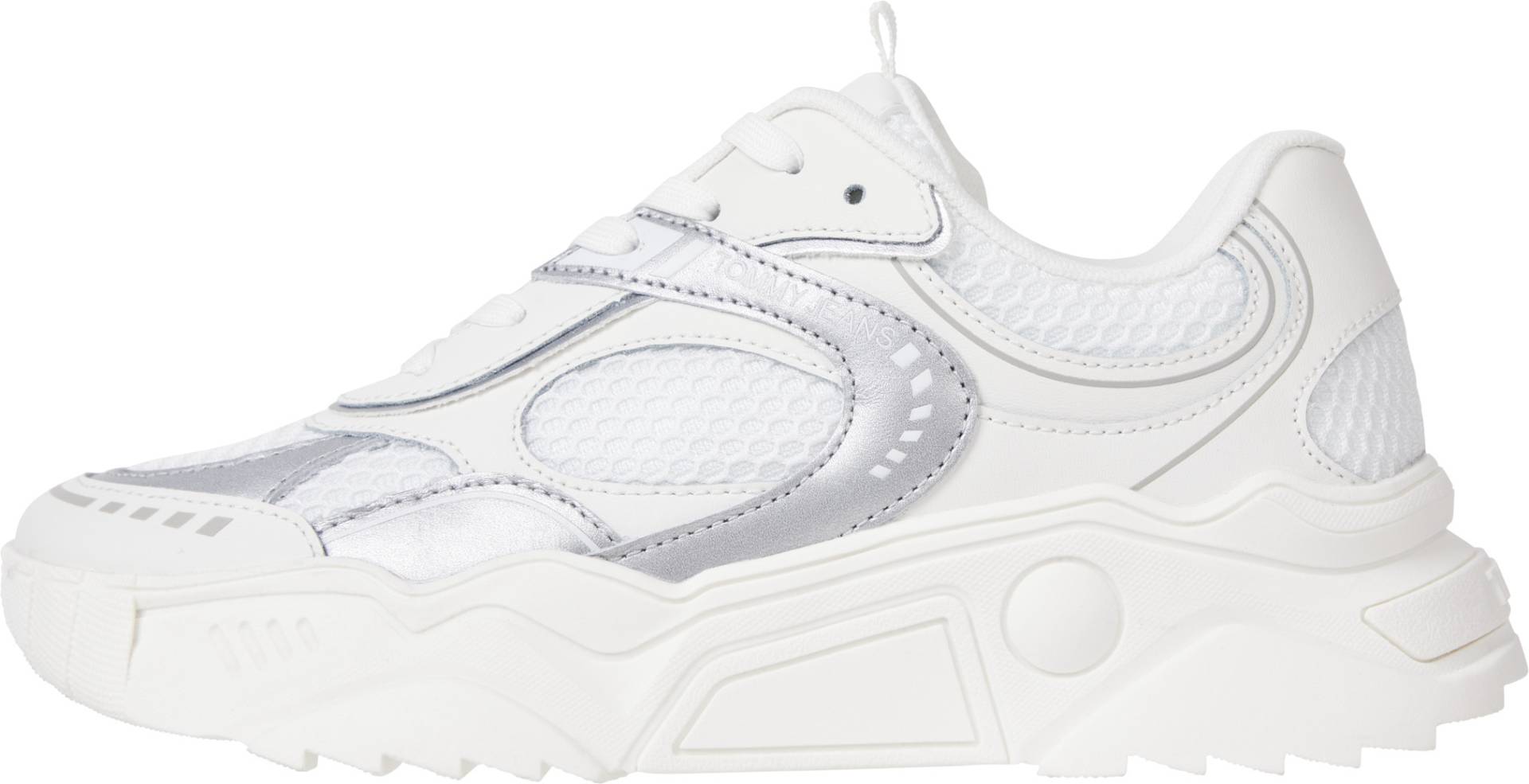 Tommy Jeans Keilsneaker »TJW CHUNKY RUNNER«, mit silberfarbenen Details, Freizeitschuh, Halbschuh, Schnürschuh von TOMMY JEANS