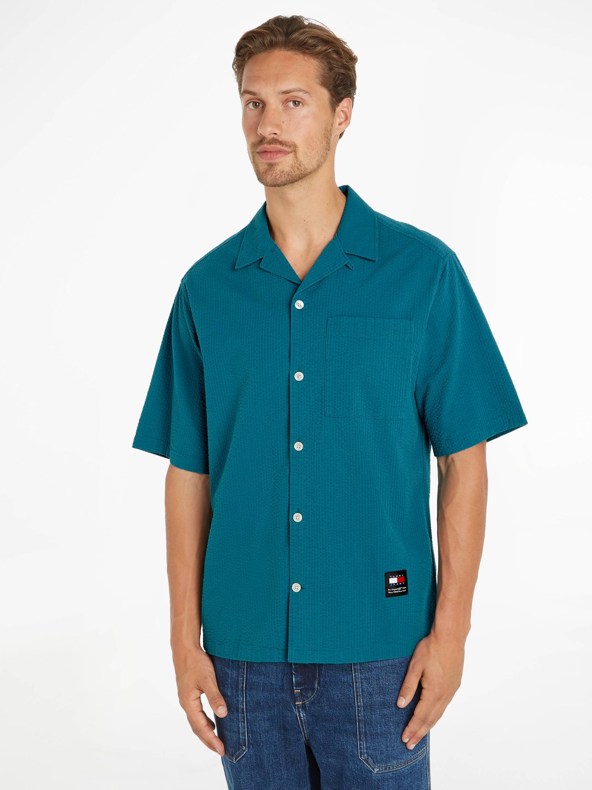 Tommy Jeans Kurzarmhemd »TJM RLX SEERSUCKER CAMP SHIRT« von TOMMY JEANS