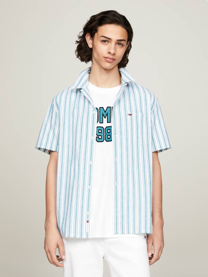 Tommy Jeans Kurzarmhemd »TJM STRIPE LINEN SS SHIRT EXT« von TOMMY JEANS