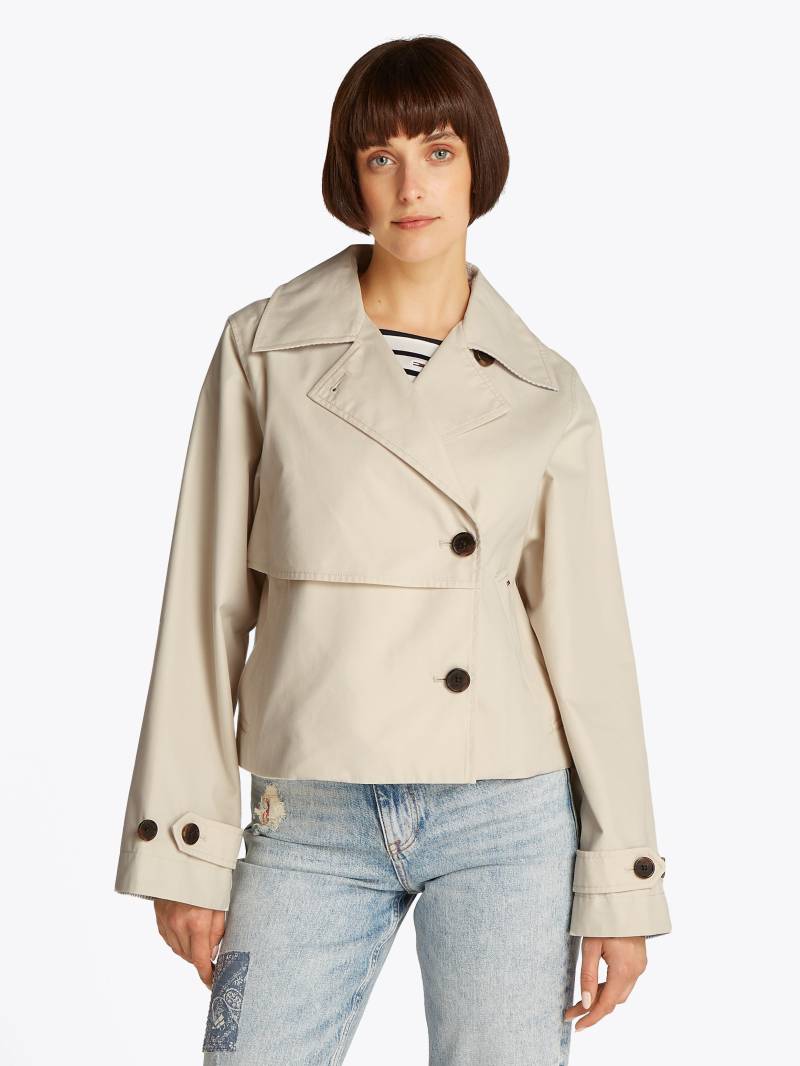 Tommy Jeans Kurzjacke »TJW SHORT TRENCH JACKET«, mit kurzem Schnitt, mit Eingrifftaschen von TOMMY JEANS