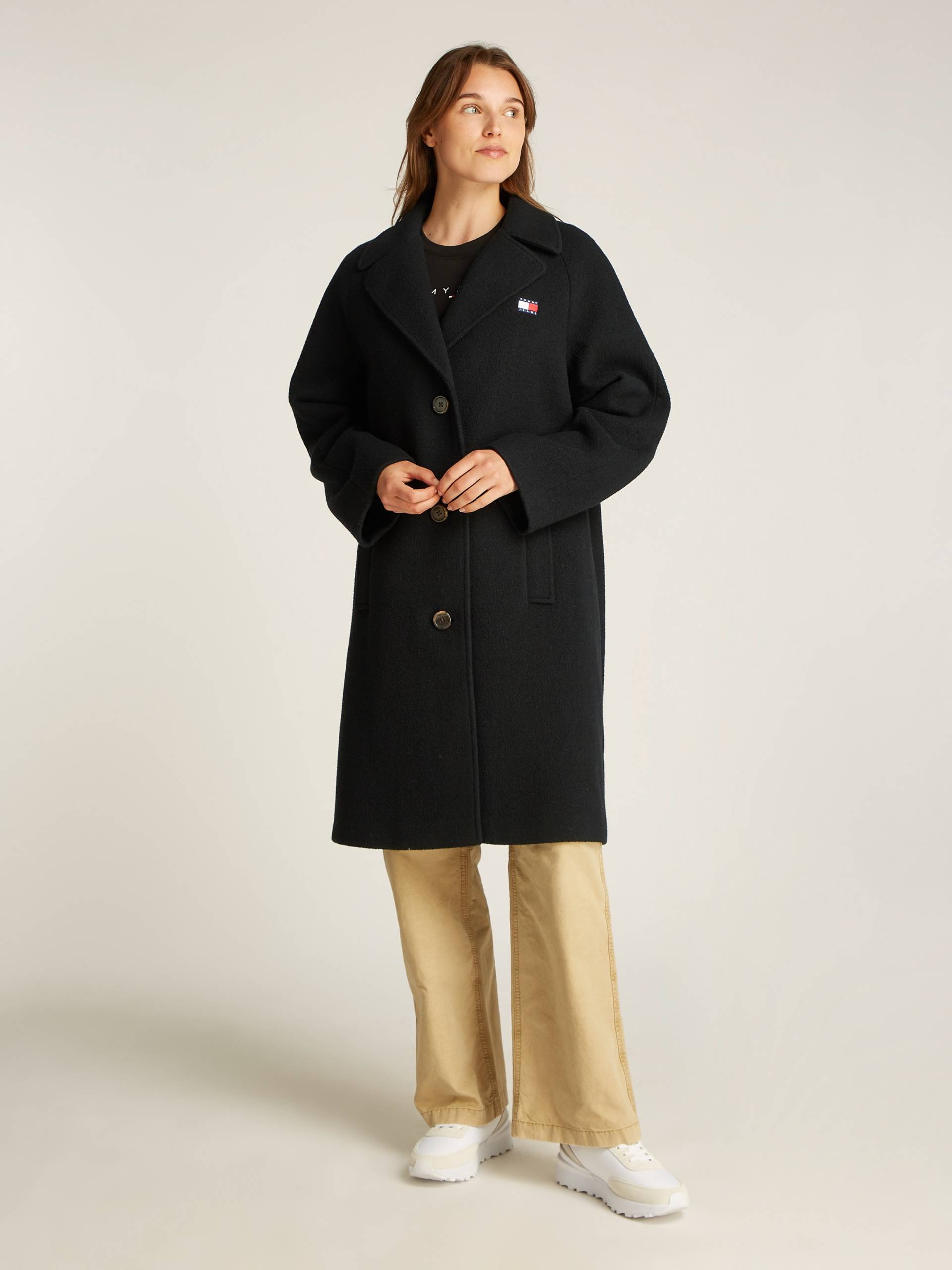 Tommy Jeans Kurzmantel »TJW WOOL COAT«, mit Wollanteil von TOMMY JEANS