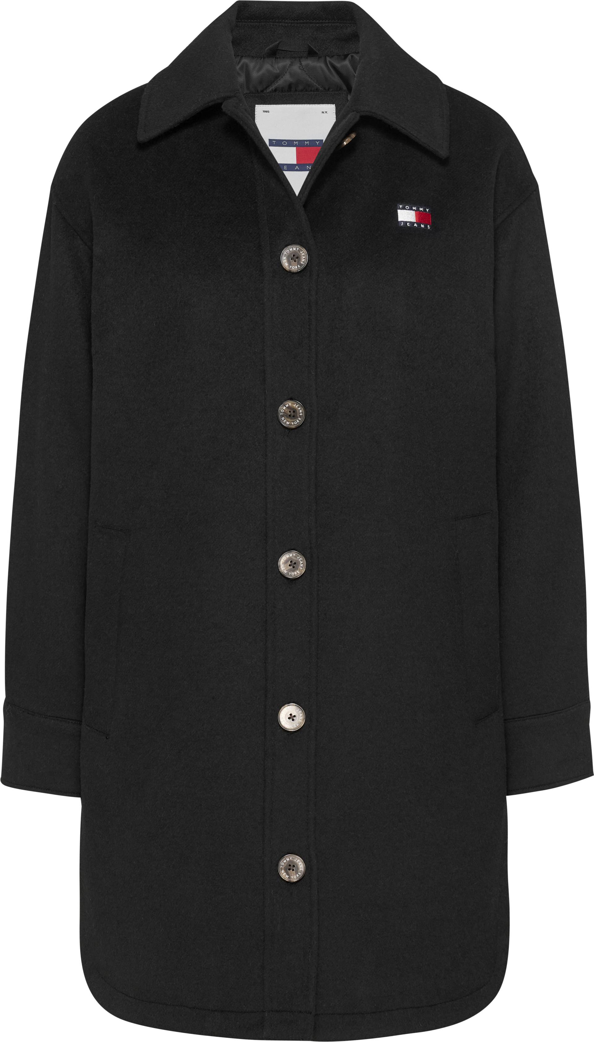 Tommy Jeans Kurzmantel »TJW WOOL COAT EXT«, mit Logostickerei von TOMMY JEANS