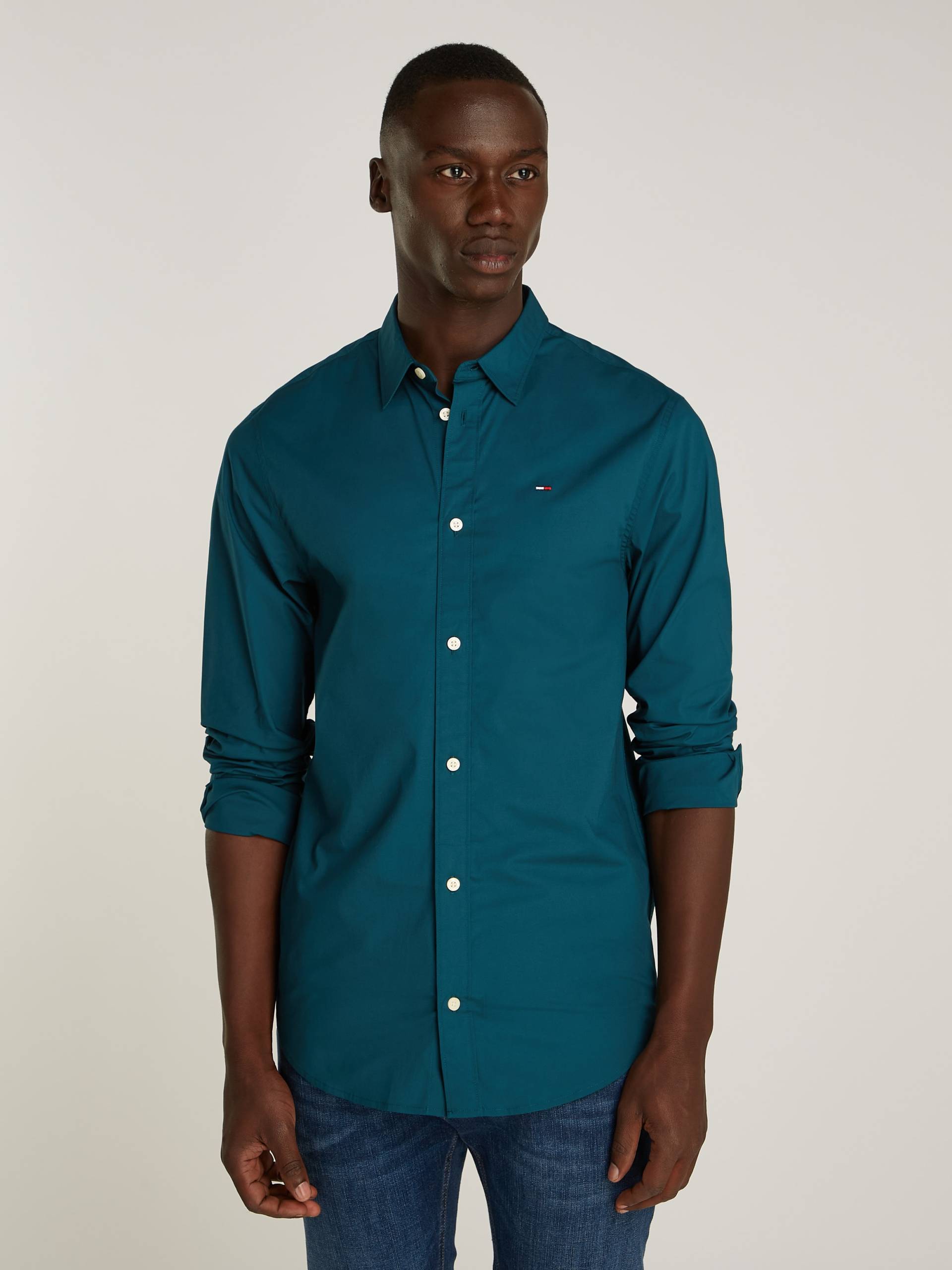 Tommy Jeans Langarmhemd »Sabim Stretch Hemd Shirt«, Stretch Hemd, Premium, Slim Fit, mit Elasthan von TOMMY JEANS