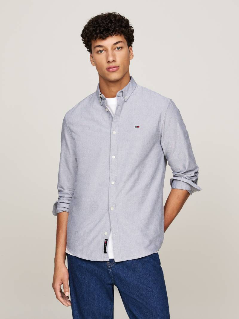 Tommy Jeans Langarmhemd »TJM ENTRY REG OXFORD SHIRT«, mit Logoprägung von TOMMY JEANS