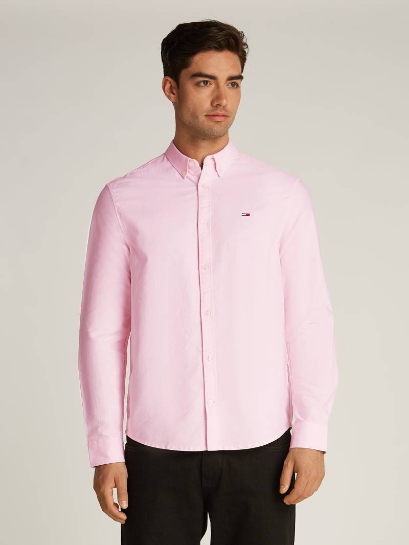 Tommy Jeans Langarmhemd »TJM ENTRY REG OXFORD SHIRT«, mit Logoprägung von TOMMY JEANS