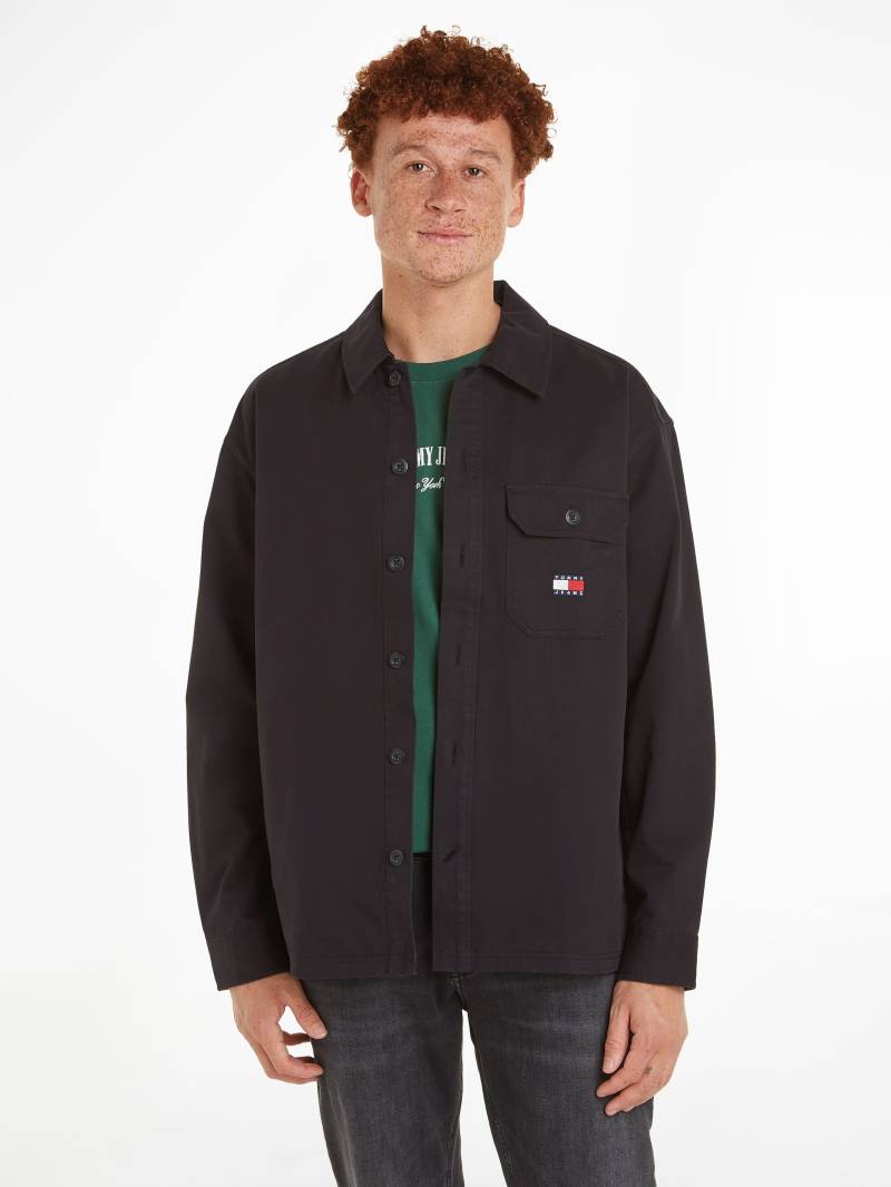 Tommy Jeans Langarmhemd »TJM ESSENTIAL SOLID OVERSHIRT«, mit knöpfbarer Brusttasche von TOMMY JEANS