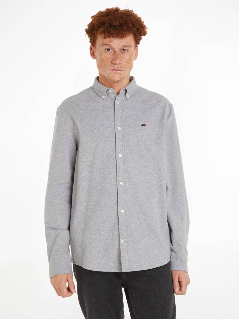 Tommy Jeans Langarmhemd »TJM REG BRUSHED GRINDLE SHIRT«, mit Button-down-Kragen von TOMMY JEANS