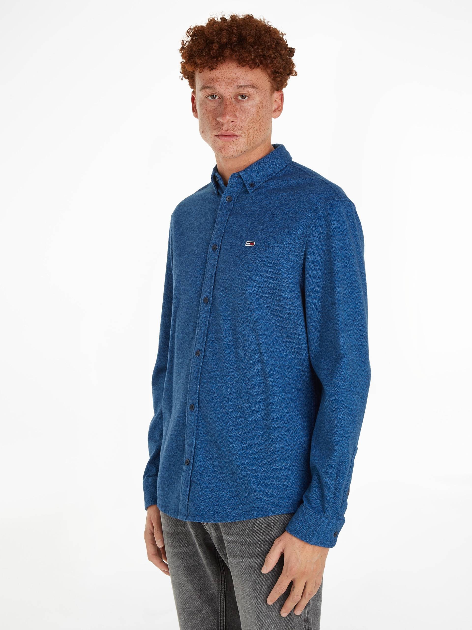 Tommy Jeans Langarmhemd »TJM REG BRUSHED GRINDLE SHIRT«, mit Button-down-Kragen von TOMMY JEANS