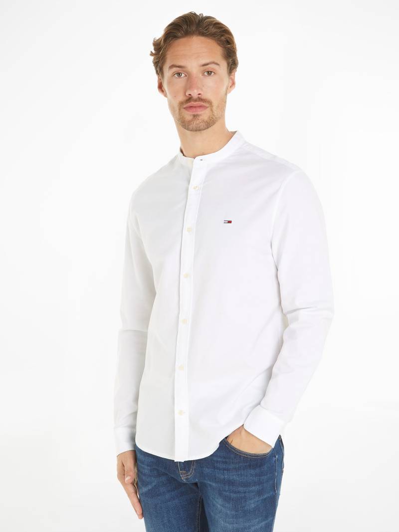 Tommy Jeans Langarmhemd »TJM REG OXFORD MAO SHIRT«, mit Logostickerei von TOMMY JEANS