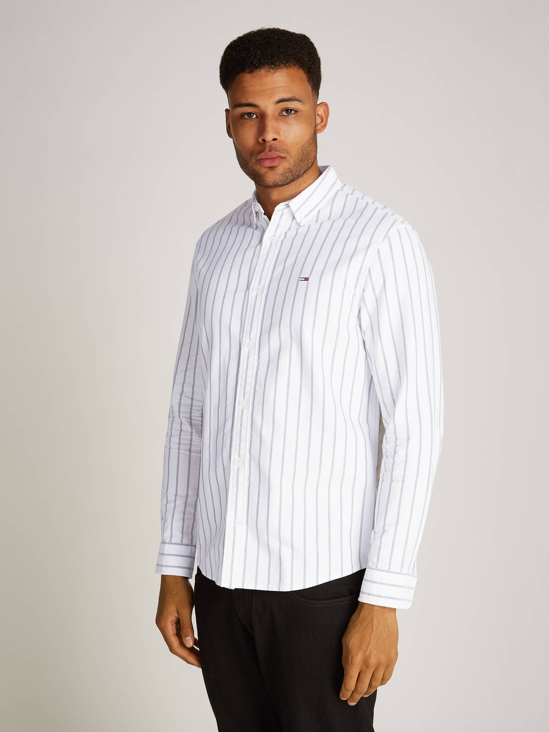 Tommy Jeans Langarmhemd »TJM REG OXFORD STRIPE SHIRT« von TOMMY JEANS