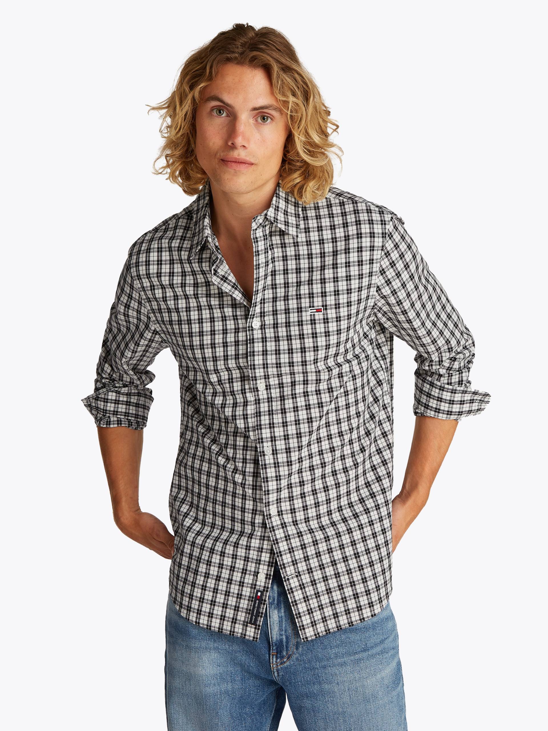 Tommy Jeans Langarmhemd »TJM REG POPLIN CHECK LS SHIRT« von TOMMY JEANS