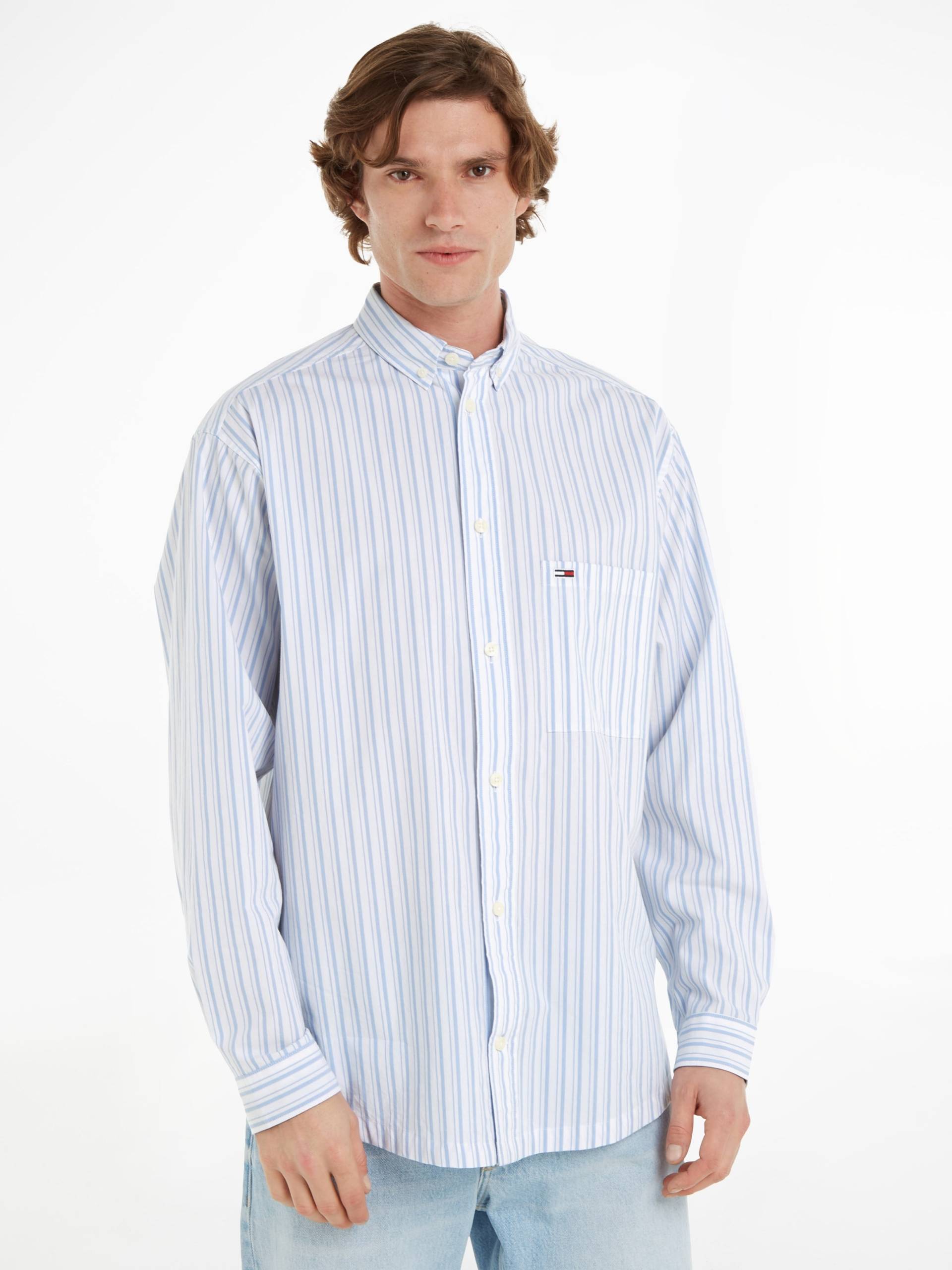 Tommy Jeans Langarmhemd »TJM RLX STRIPE POPLIN SHIRT« von TOMMY JEANS