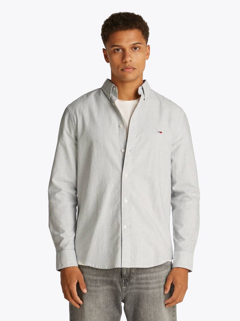 Tommy Jeans Langarmhemd »TJM SLIM STRIPE OXFORD SHIRT EXT«, Mit Button-Down-Kragen von TOMMY JEANS