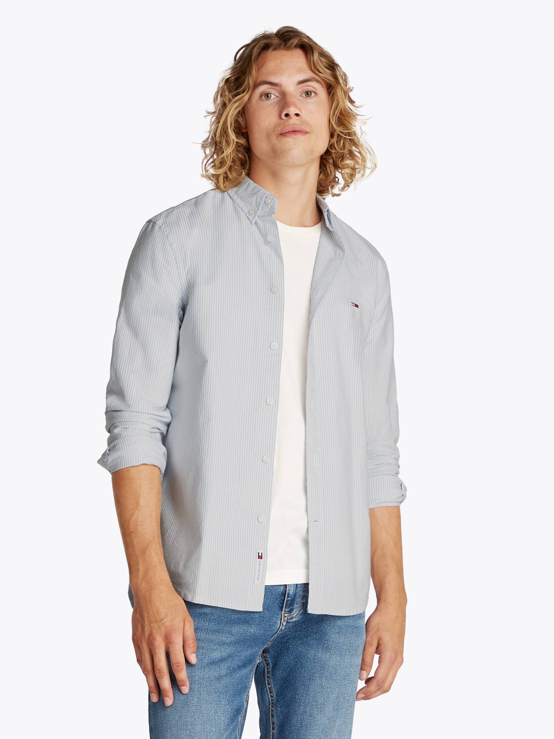 Tommy Jeans Langarmhemd »TJM SLIM STRIPE OXFORD SHIRT EXT«, Mit Button-Down-Kragen Tommy Jeans Langarmhemd »TJM SLIM STRIPE OXFORD SHIRT EXT«, Mit Button-Down-Kragen von TOMMY JEANS