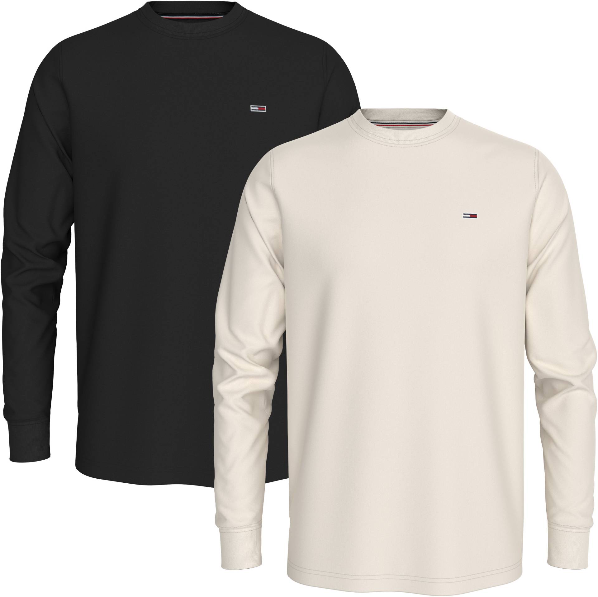 Tommy Jeans Langarmshirt »TJM SLIM 2PACK L/S EXT«, mit Logoprägung von TOMMY JEANS