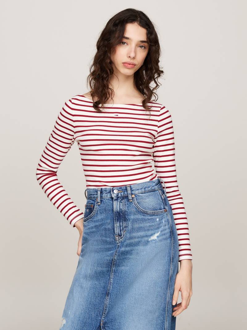 Tommy Jeans Langarmshirt »TJW BRETON STRIPE LS«, im Streifendesign von TOMMY JEANS