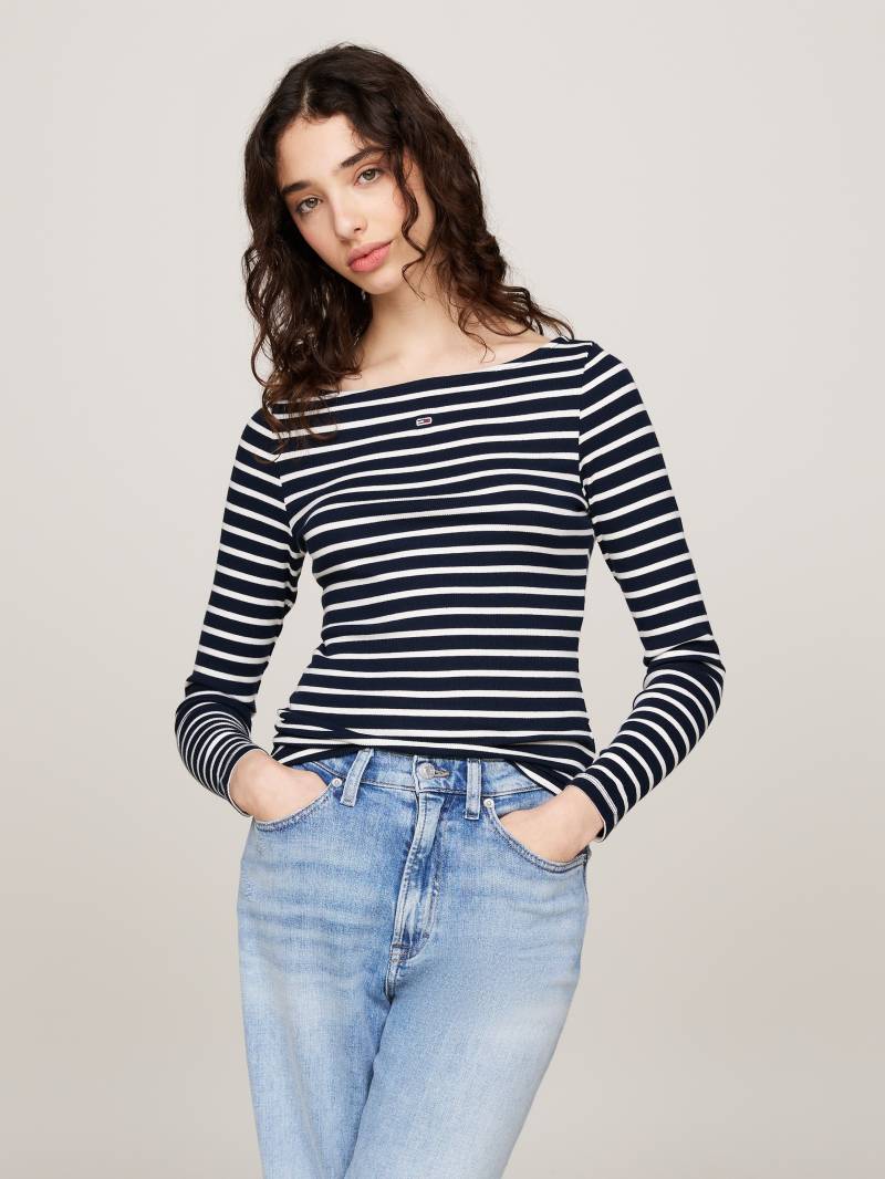 Tommy Jeans Langarmshirt »TJW BRETON STRIPE LS«, im Streifendesign von TOMMY JEANS