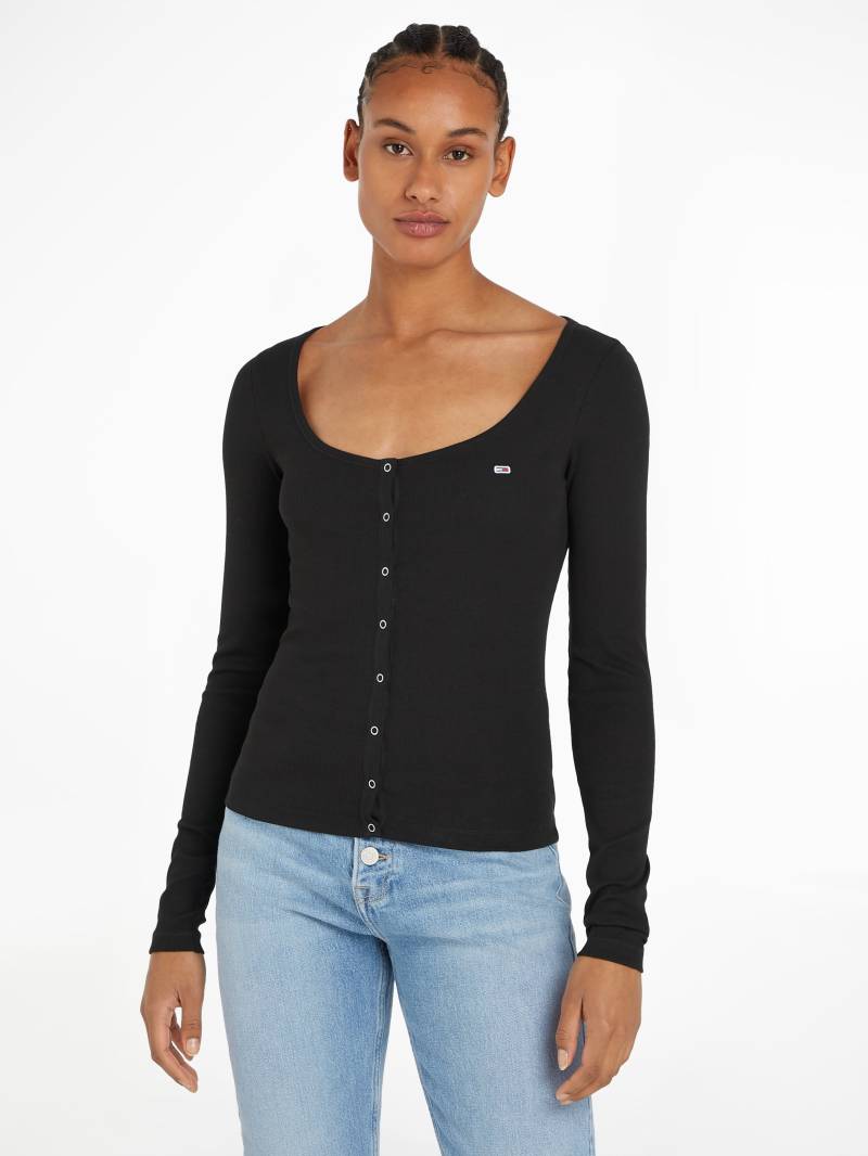 Tommy Jeans Langarmshirt »TJW SLIM BUTTON THRU LS«, mit Knöpfen von TOMMY JEANS