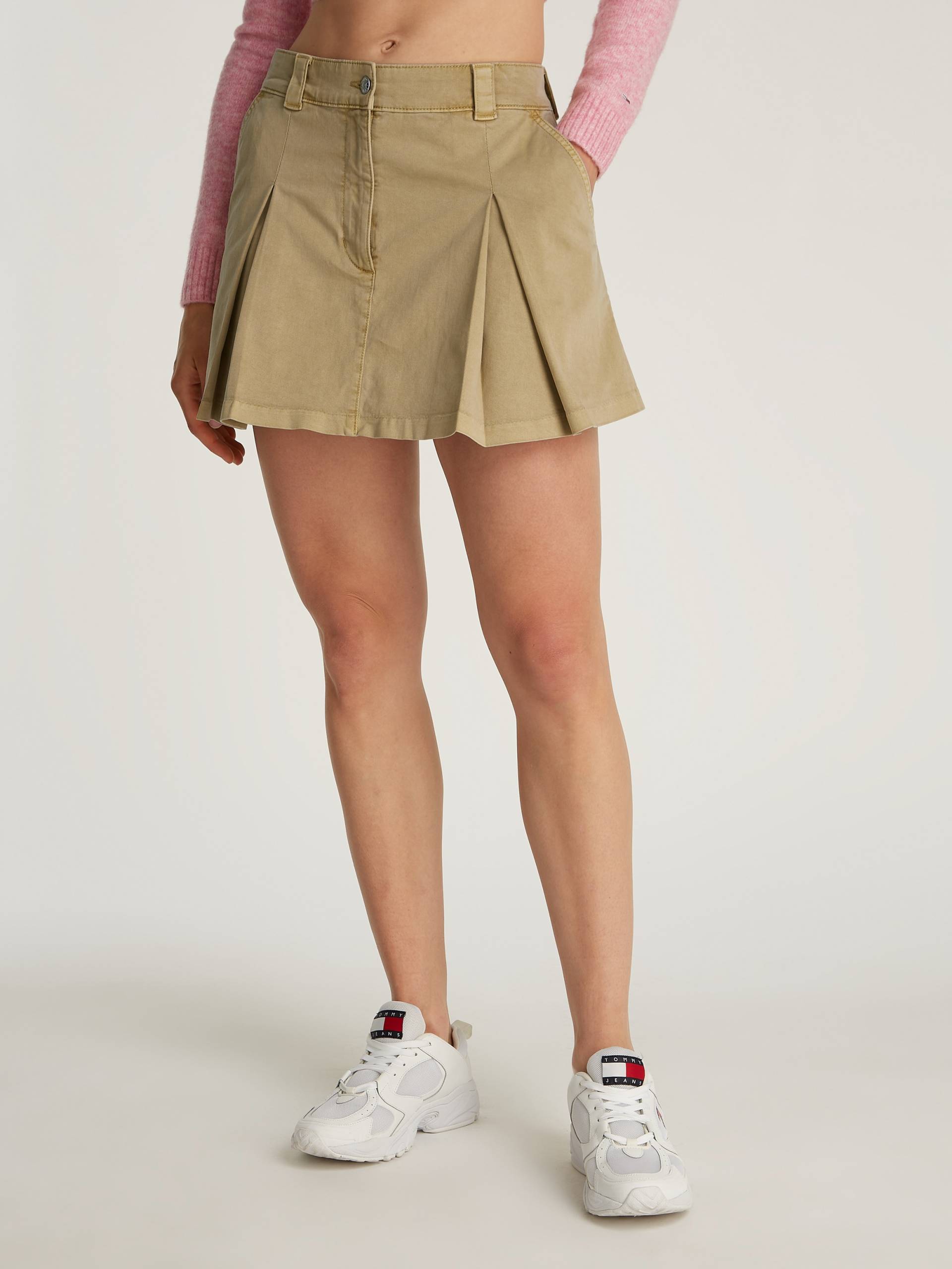 Tommy Jeans Minirock »TJW MINI FRONT PLEATS SKIRT«, mit Falten im Vorderteil von TOMMY JEANS