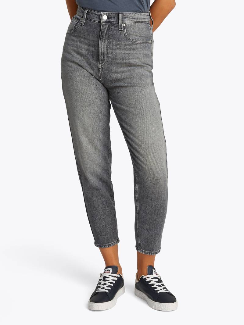 Tommy Jeans Mom-Jeans »High waist - Mom-Jeans Tapered«, mit Logo-Stickereien, in knöchelfreier Länge von TOMMY JEANS