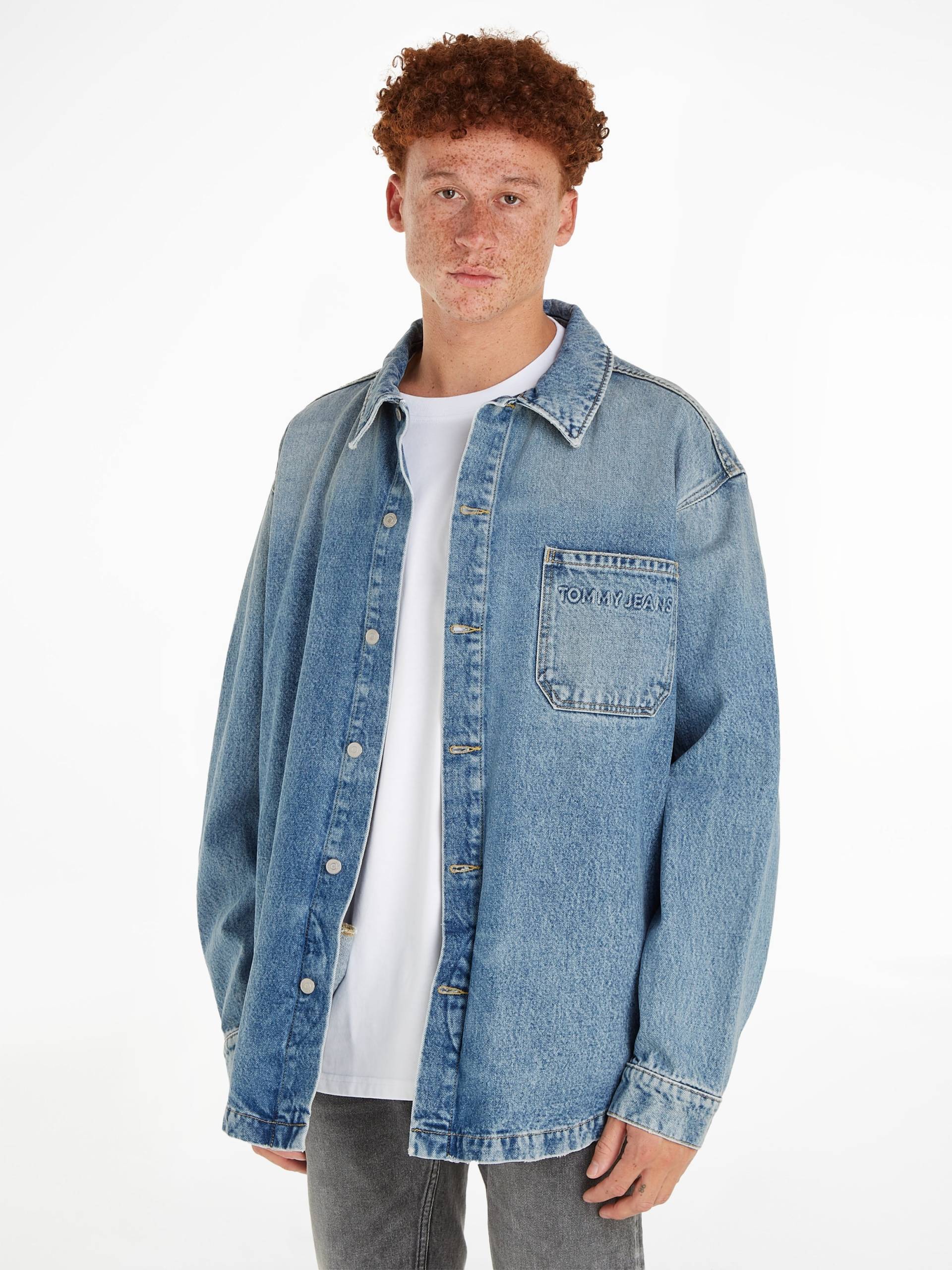 Tommy Jeans Outdoorhemd »AIDEN OVERSHIRT AH7017«, mit Logoschriftzug von TOMMY JEANS