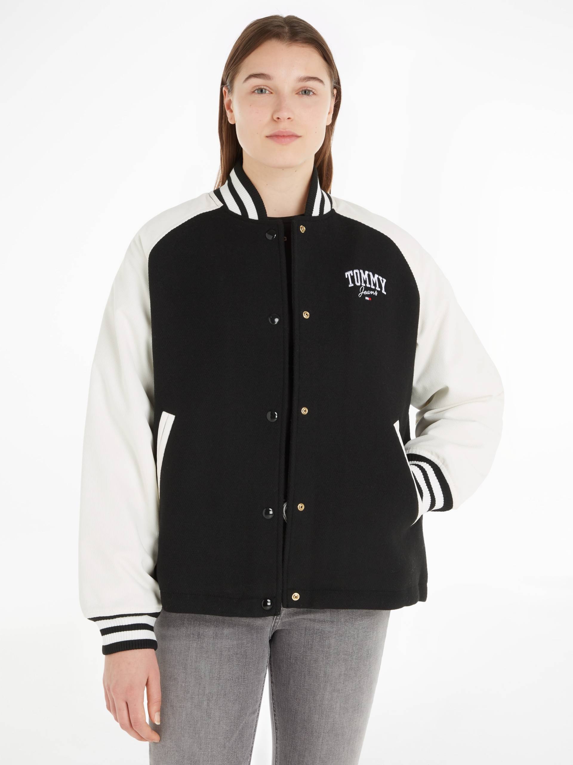 Tommy Jeans Outdoorjacke »TJW CORD WOOL MIX LETTERMAN«, mit Logostickerei von TOMMY JEANS