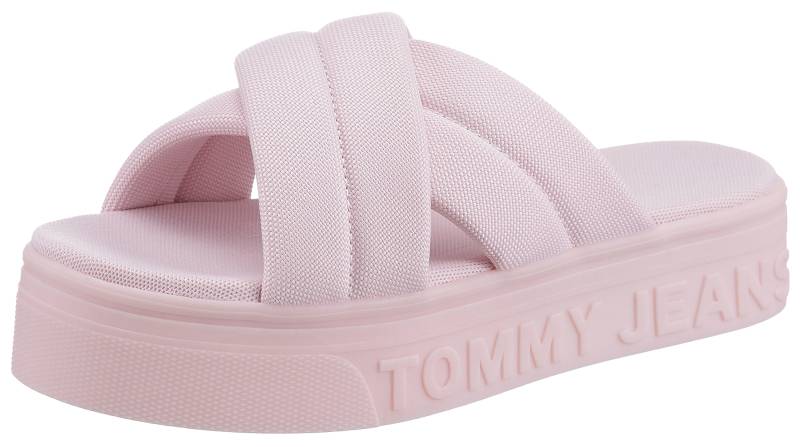 Tommy Jeans Pantolette »TOMMY JEANS FLTFRM SANDAL«, mit wattierter Kreuzbandage von TOMMY JEANS