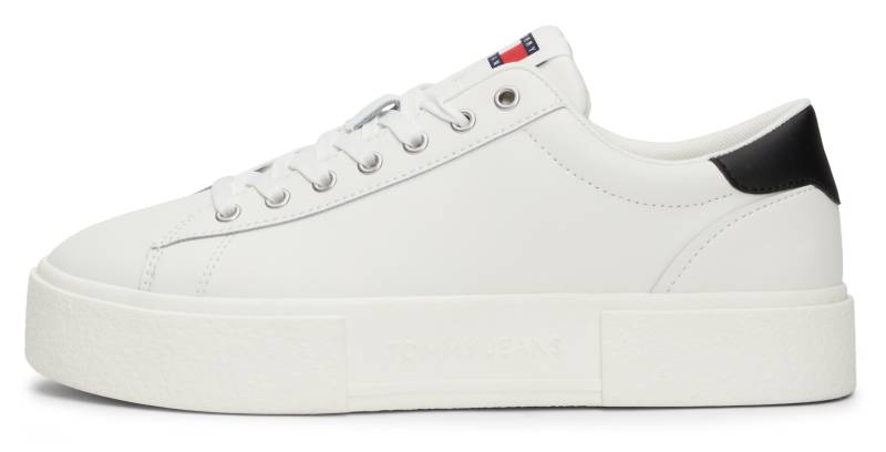 Tommy Jeans Plateausneaker »TJW FOXING FLATFORM SNEAKER«, Freizeitschuh, Halbschuh, Schnürschuh mit Logoschriftzug im Plateau von TOMMY JEANS